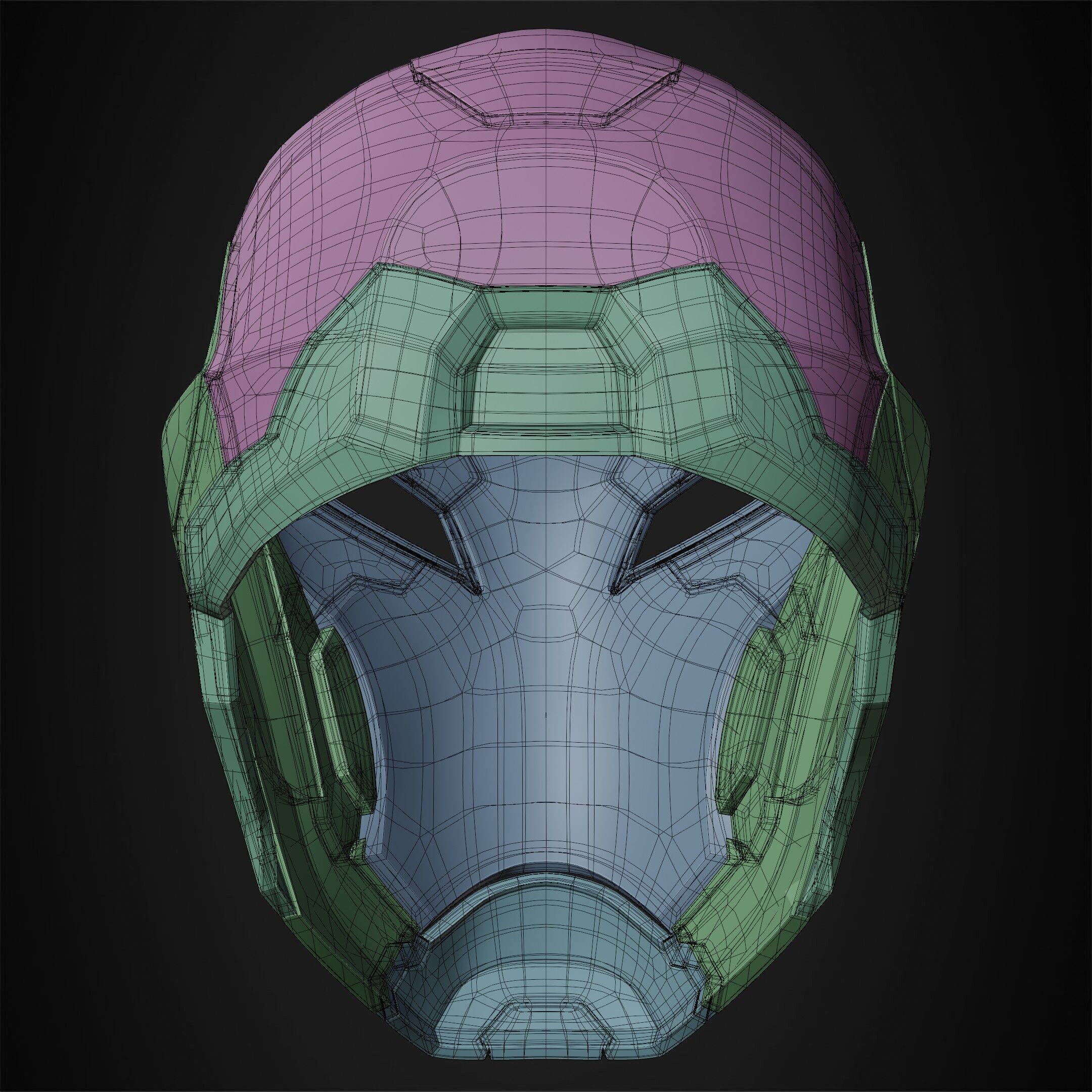 Marvel Rivals Iron Man Helmet for Cosplay 3D print model_25