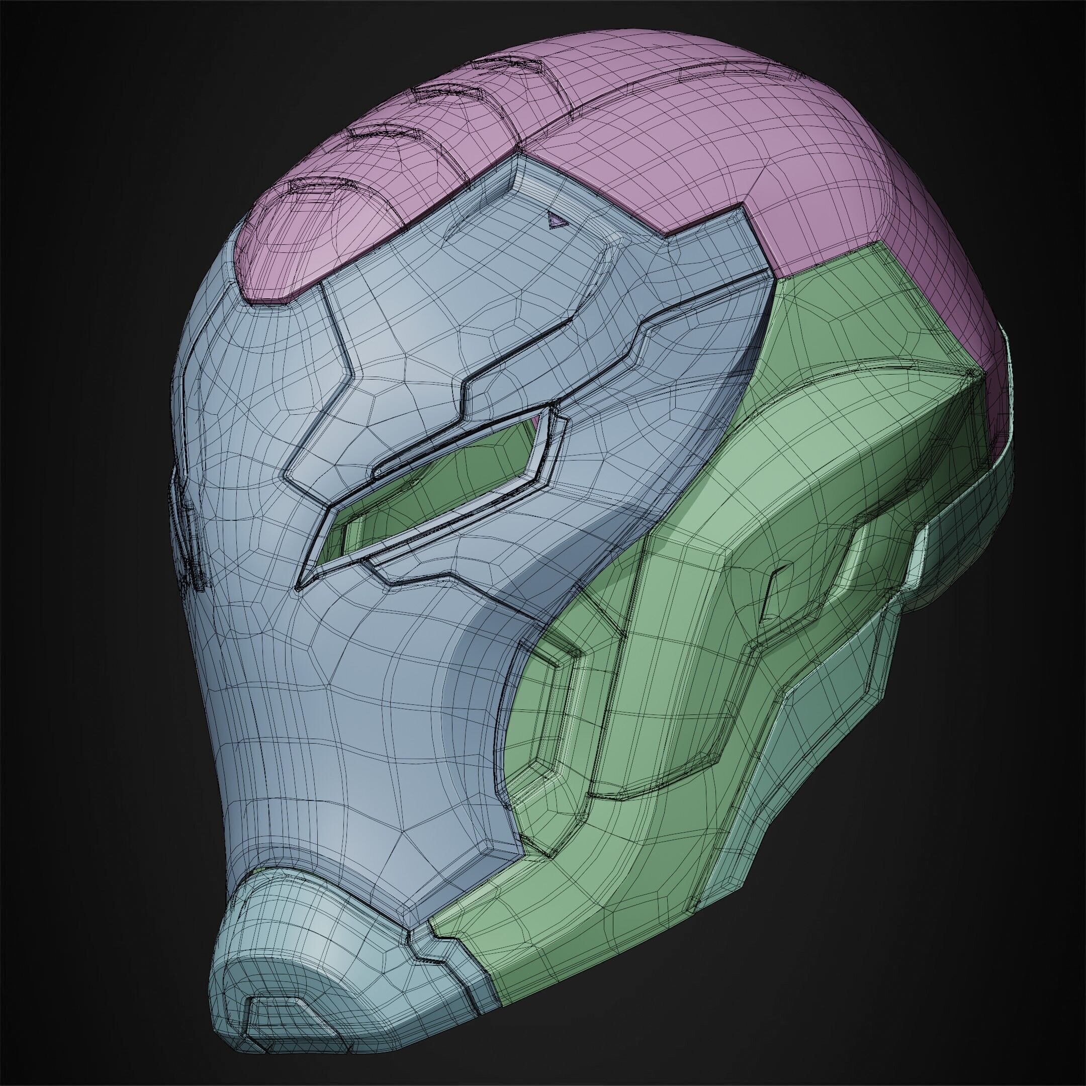 Marvel Rivals Iron Man Helmet for Cosplay 3D print model_19