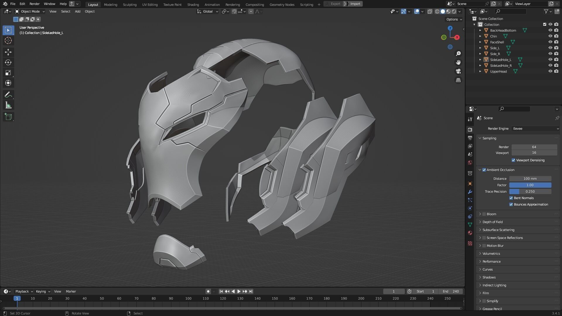 Marvel Rivals Iron Man Helmet for Cosplay 3D print model_12