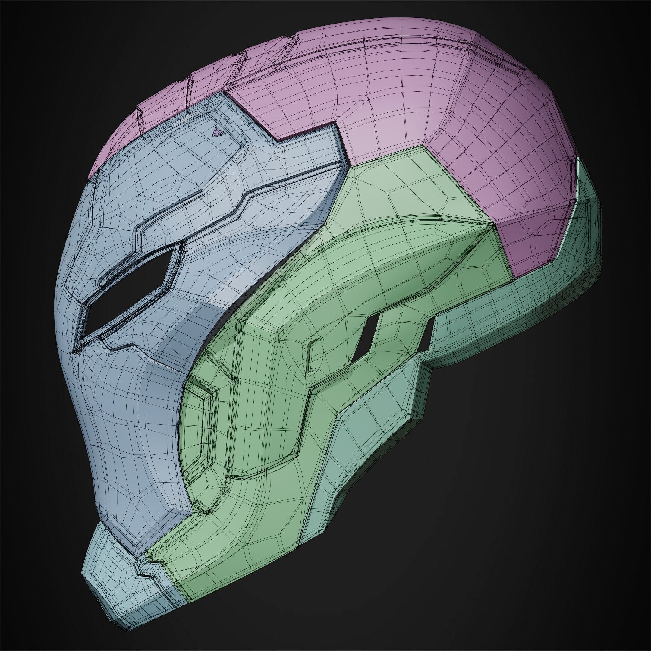 Marvel Rivals Iron Man Helmet for Cosplay 3D print model_21