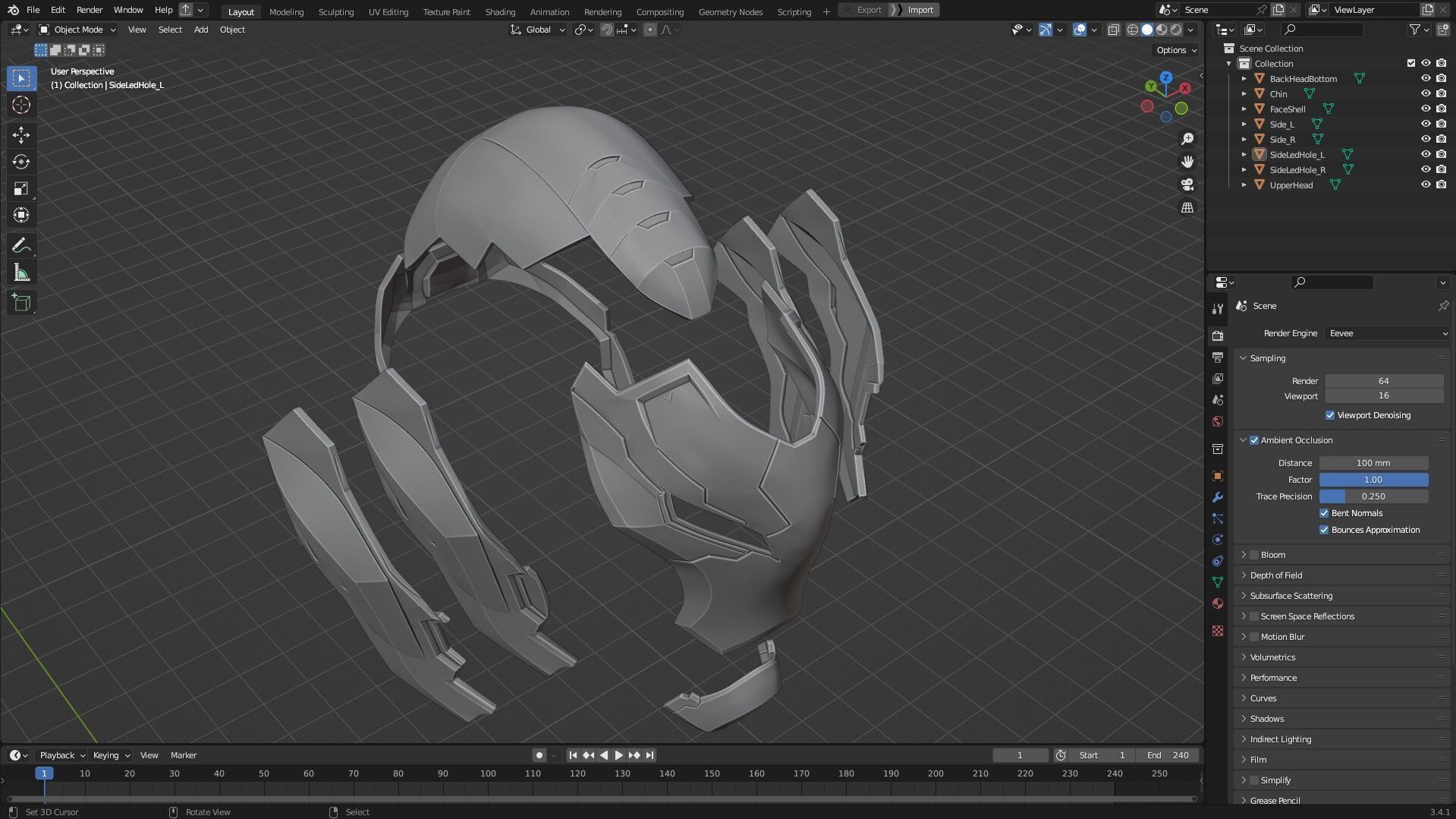 Marvel Rivals Iron Man Helmet for Cosplay 3D print model_15