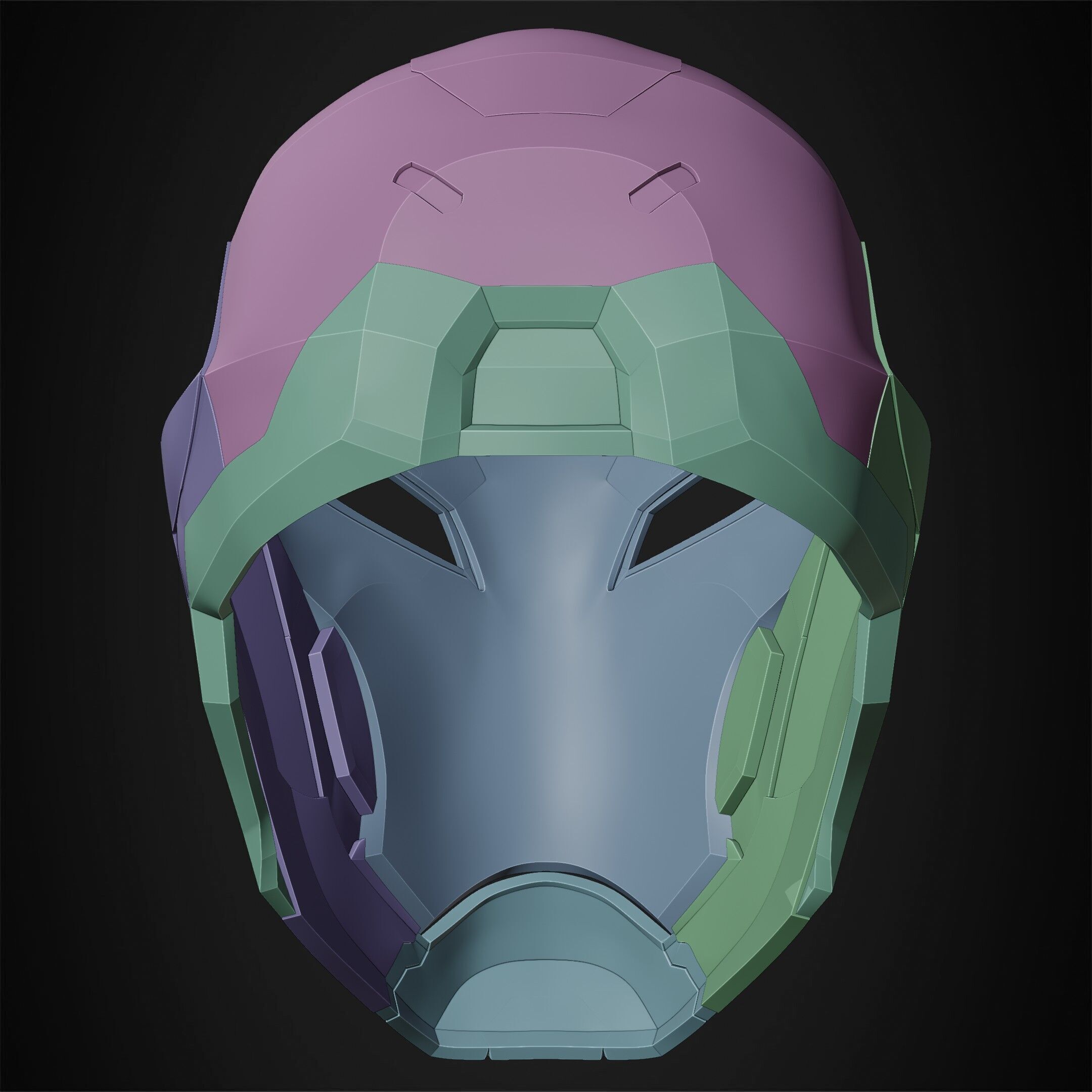 Marvel Rivals Iron Man Helmet for Cosplay 3D print model_24