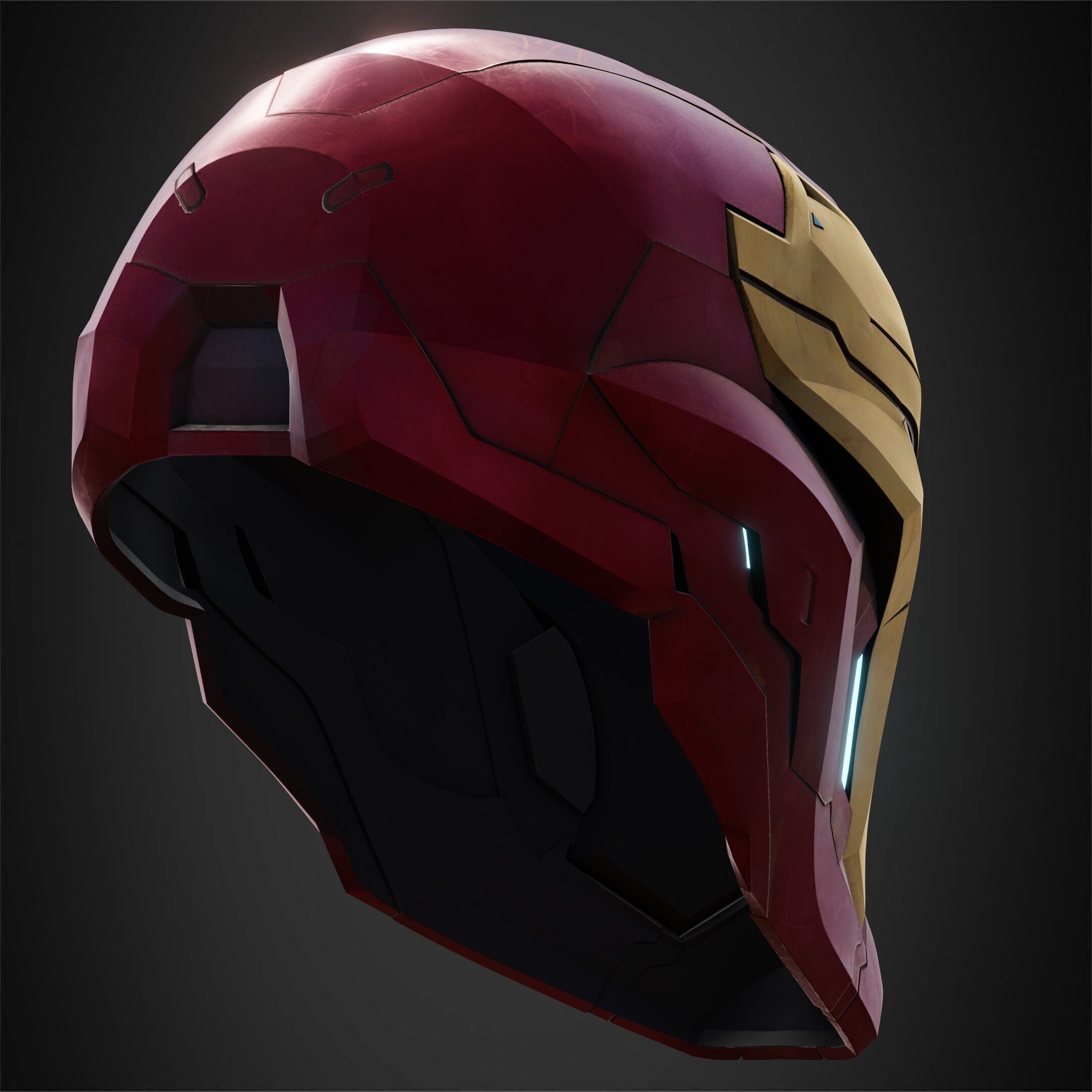 Marvel Rivals Iron Man Helmet for Cosplay 3D print model_8