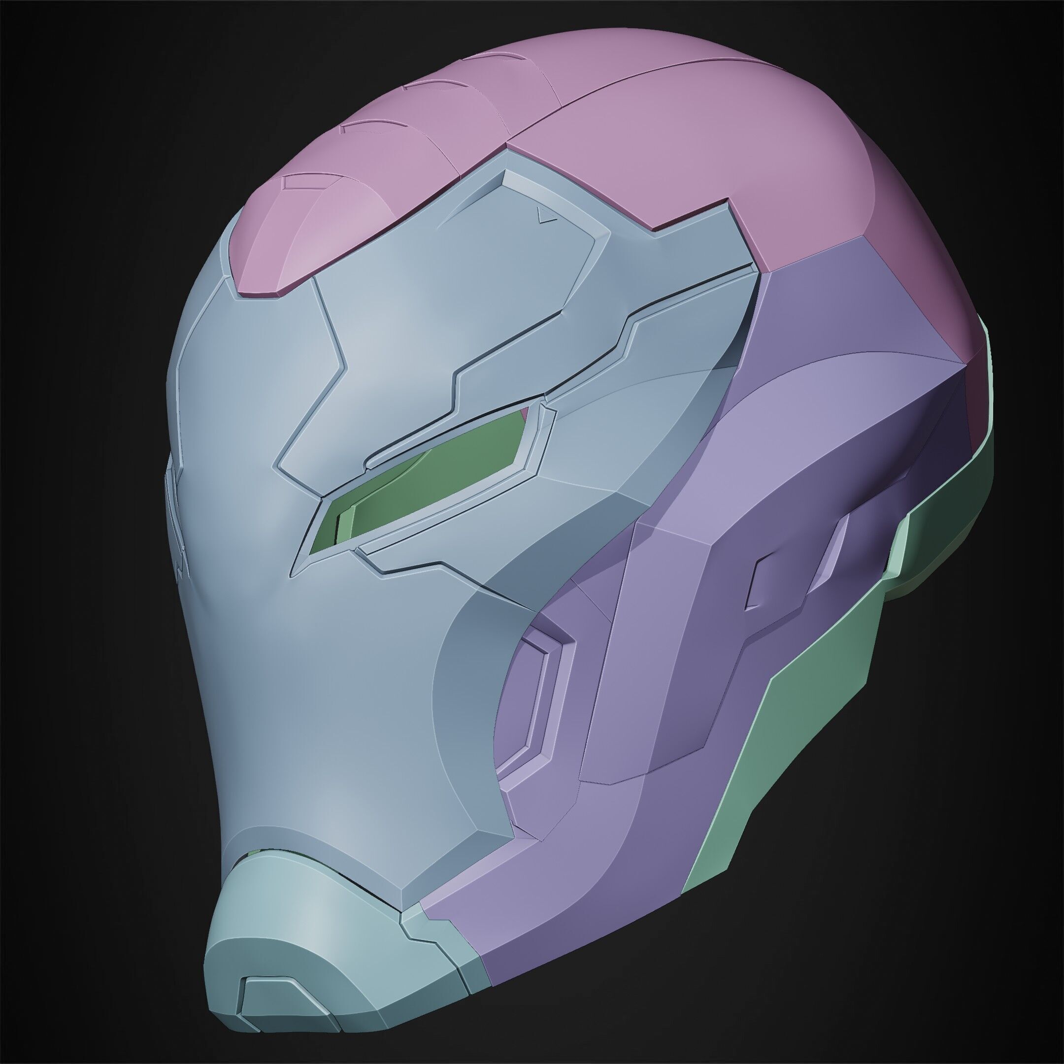 Marvel Rivals Iron Man Helmet for Cosplay 3D print model_18