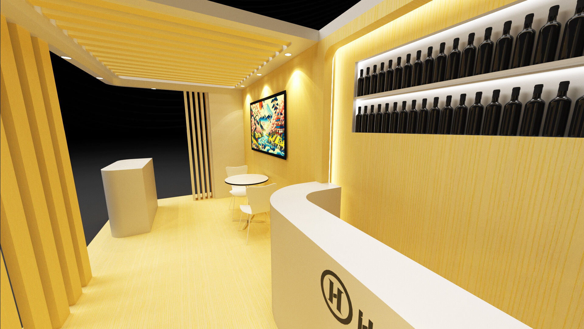 Exhibition Booth 3Mx6M 3D model_22