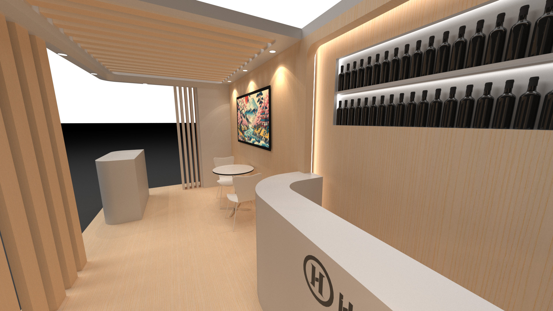 Exhibition Booth 3Mx6M 3D model_10