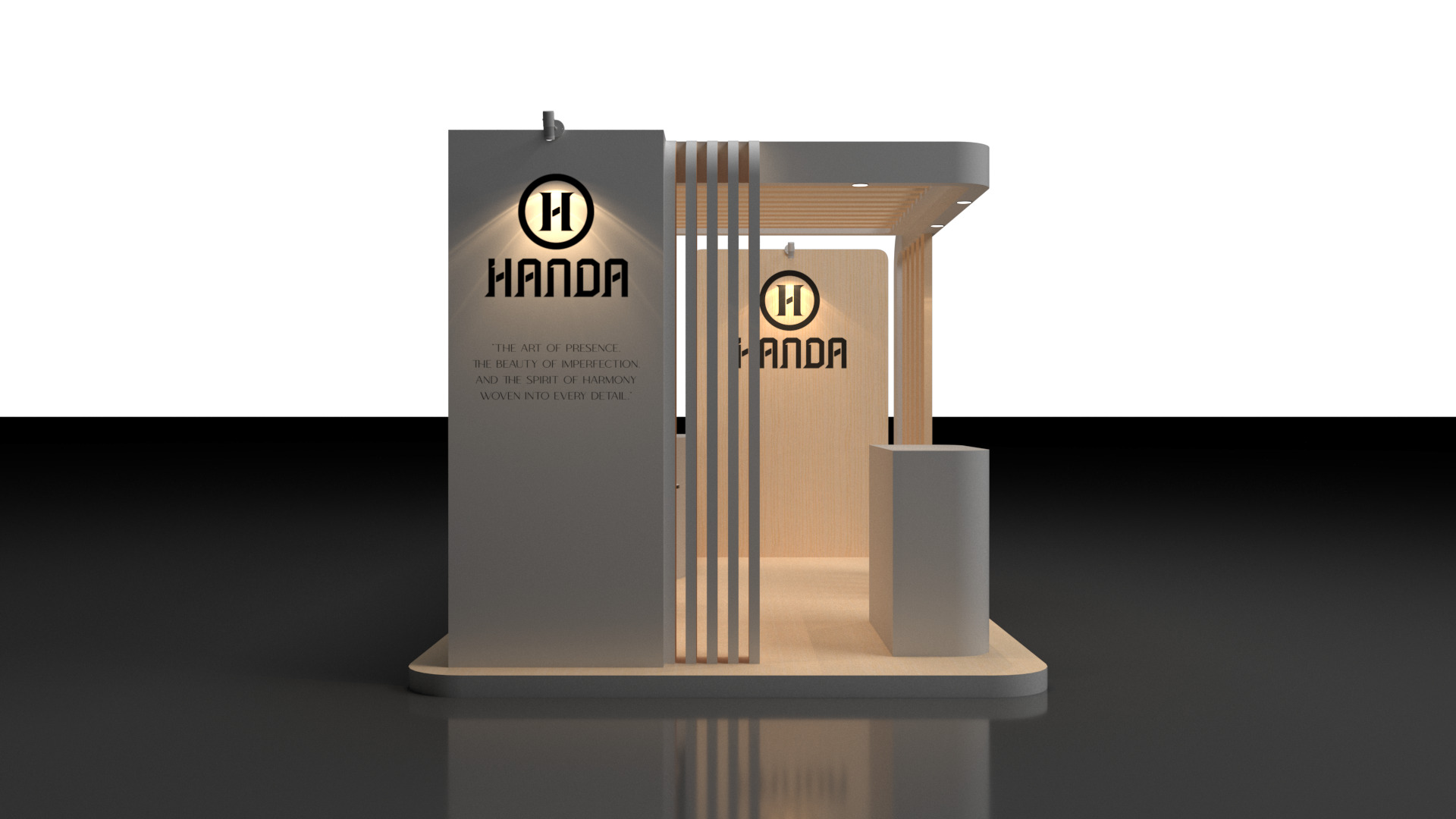 Exhibition Booth 3Mx6M 3D model_3