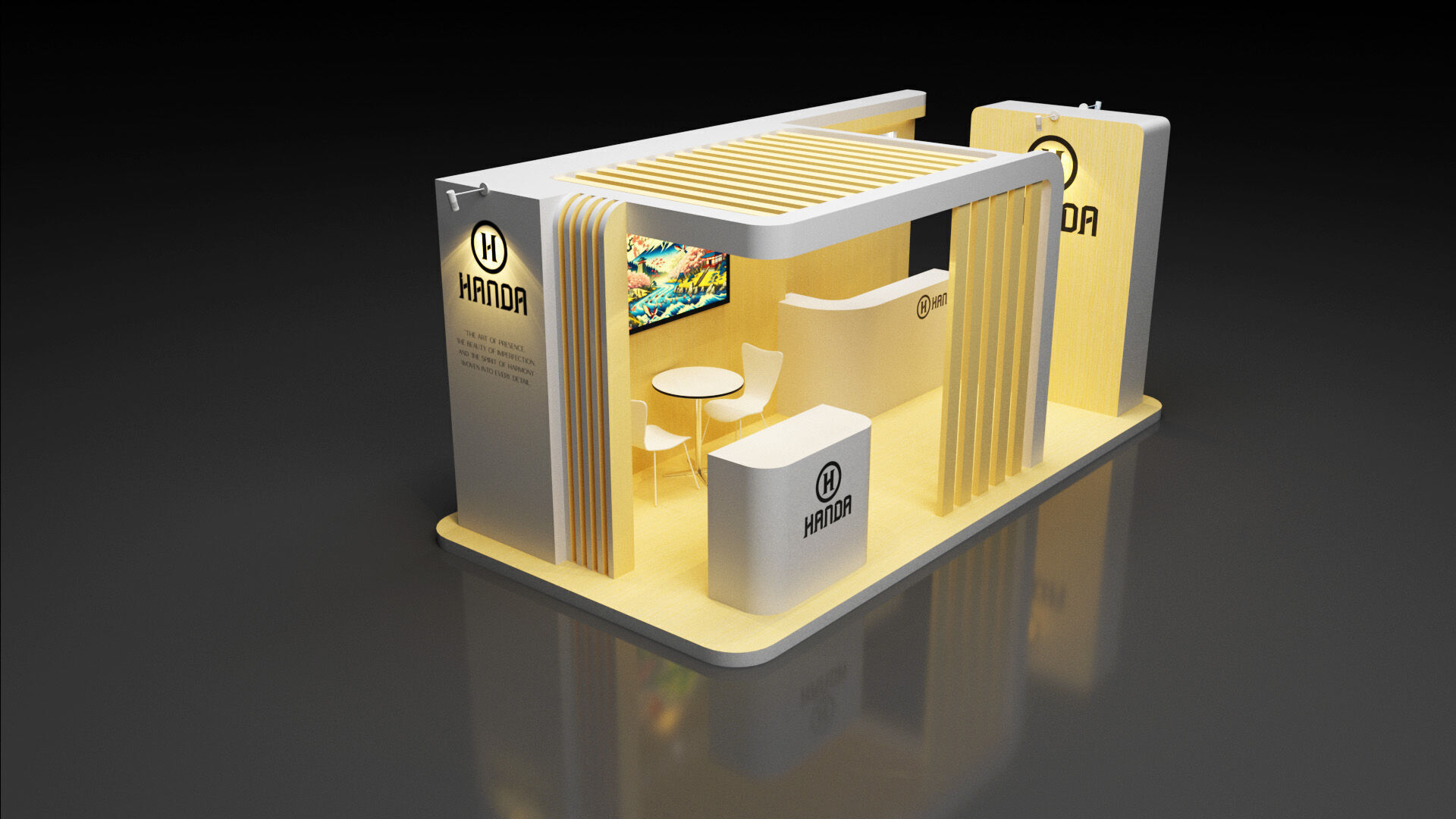 Exhibition Booth 3Mx6M 3D model_18