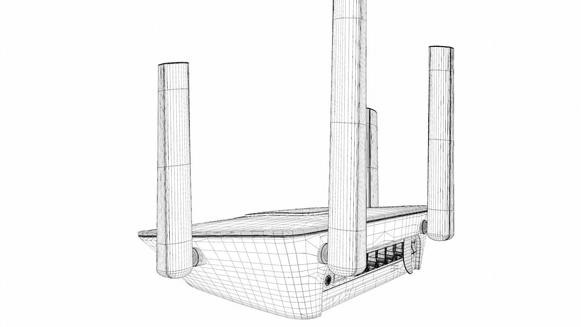 LINKSYS Router 3D model_11