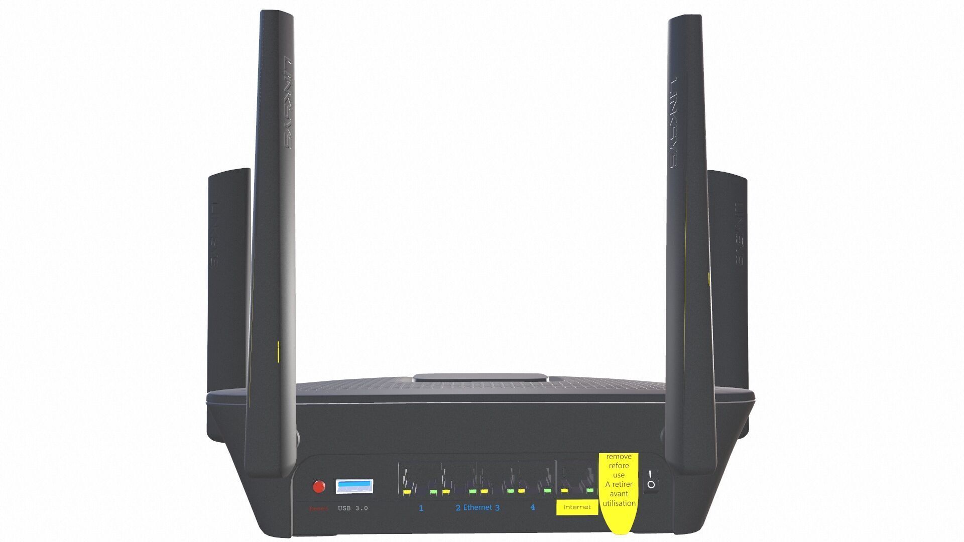 LINKSYS Router 3D model_5