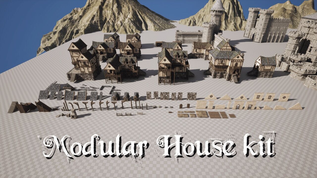 Medieval Kingdom Low-poly 3D model_20