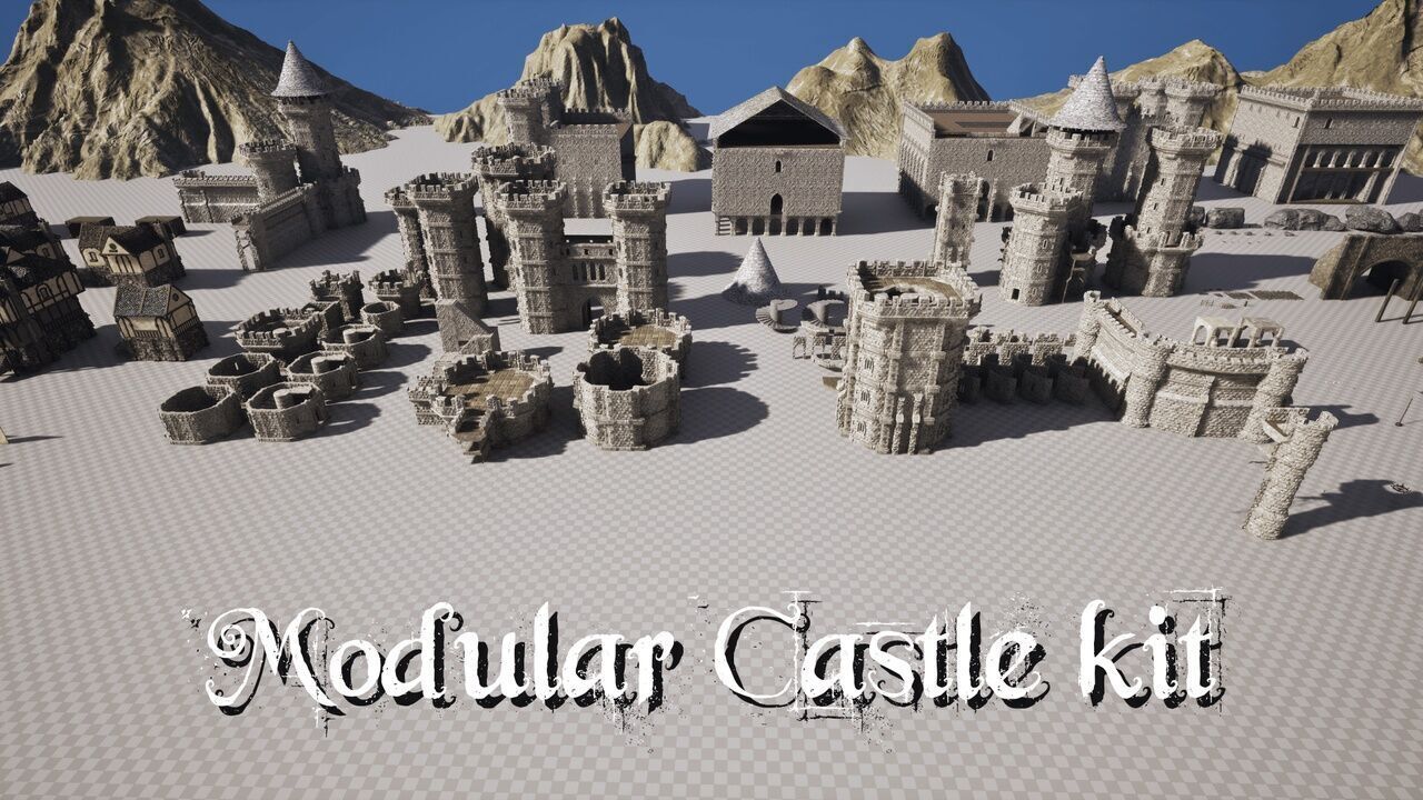 Medieval Kingdom Low-poly 3D model_21