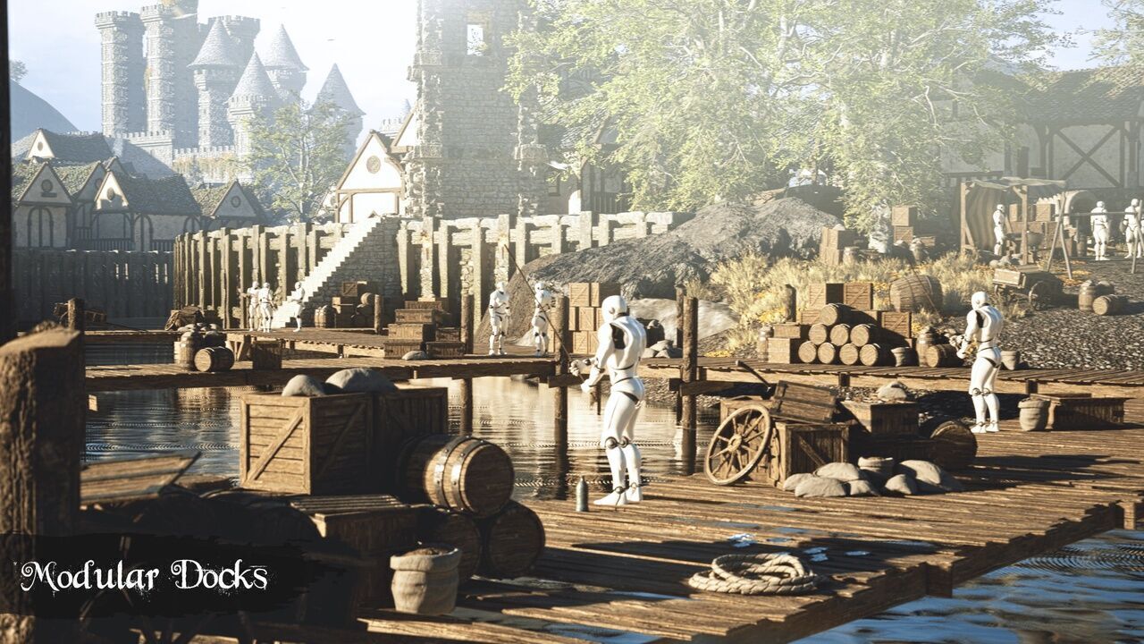 Medieval Kingdom Low-poly 3D model_7