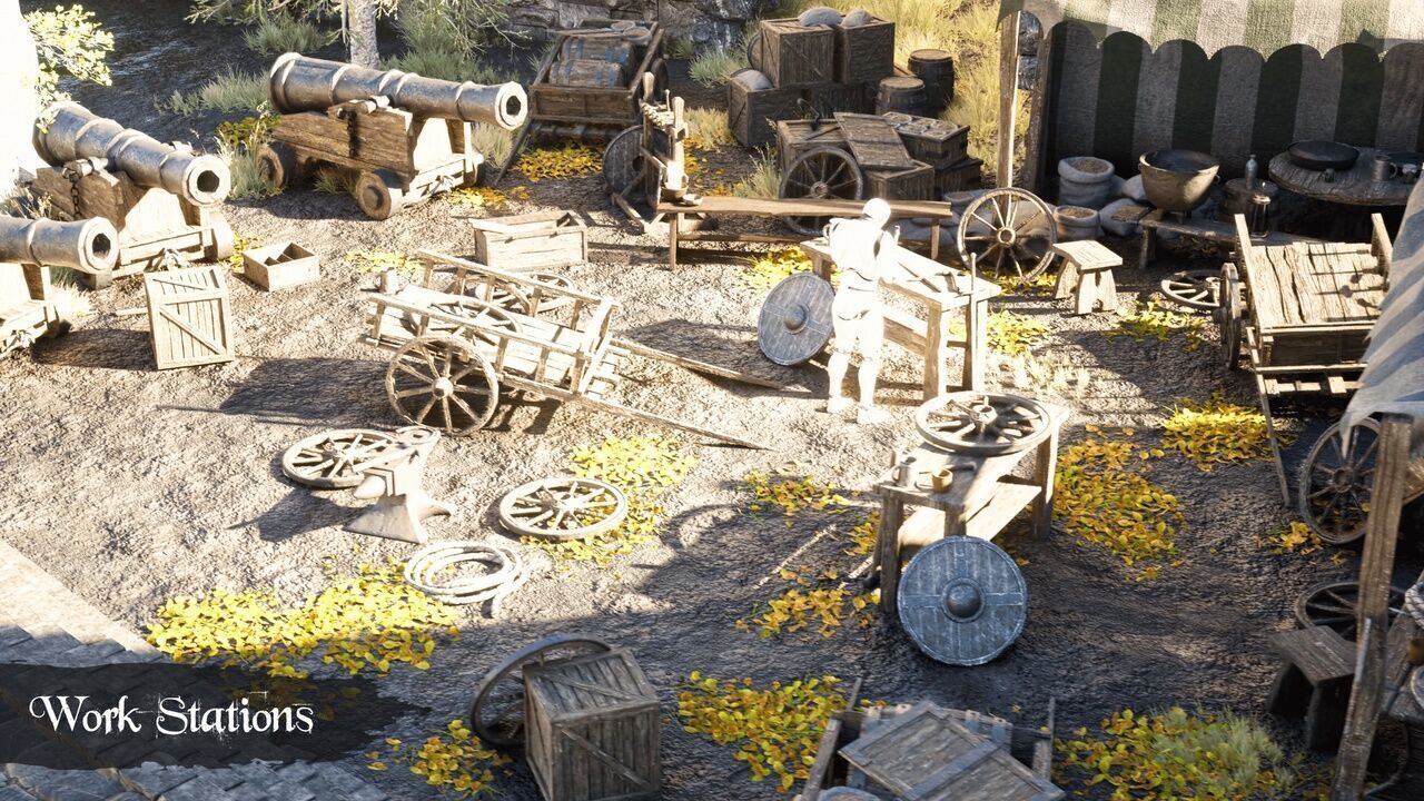 Medieval Kingdom Low-poly 3D model_10