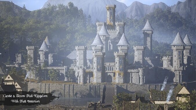 Medieval Kingdom Low-poly 3D model 3