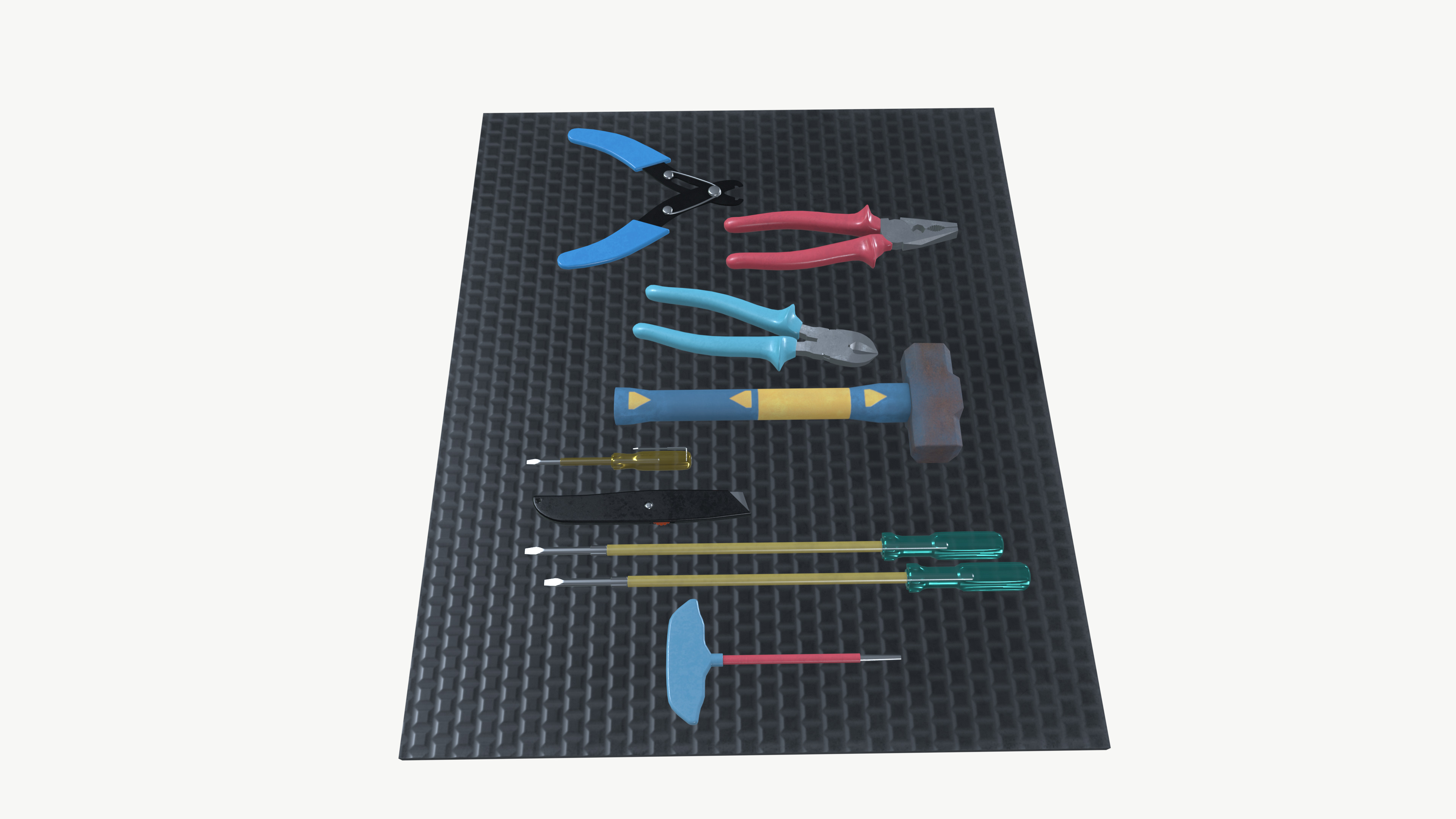 Hand tools 3D model_2