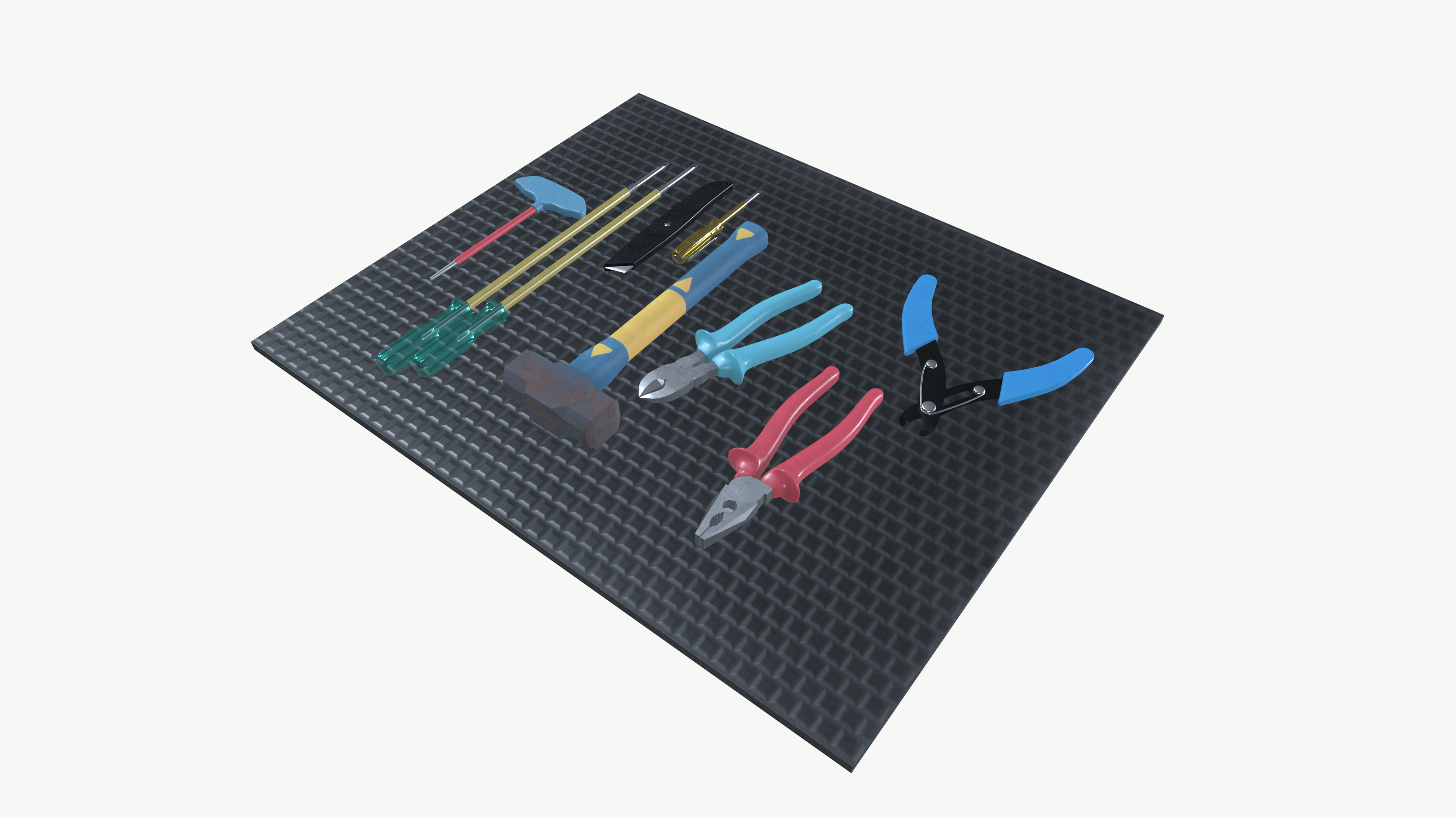 Hand tools 3D model_4