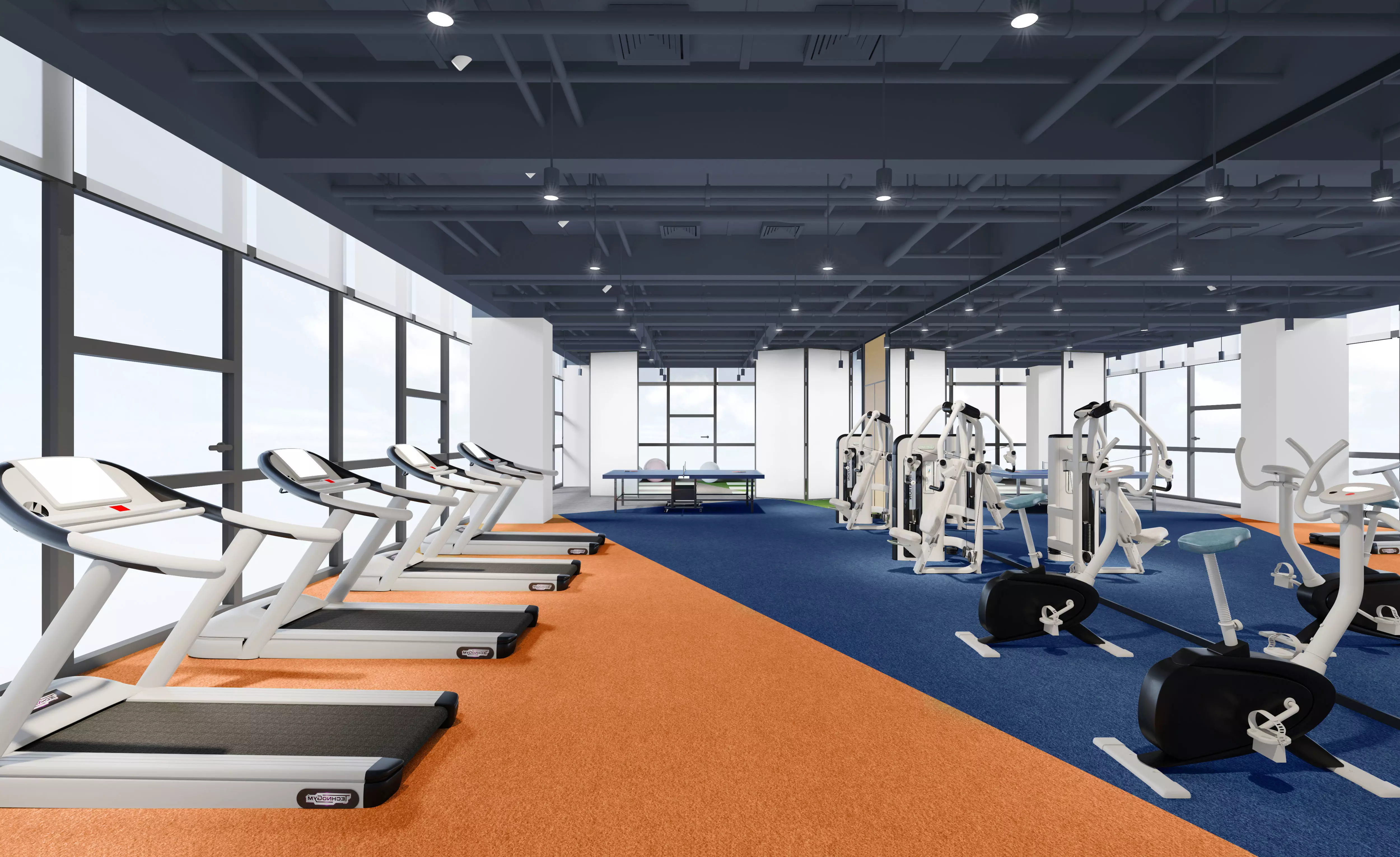 gym fitness centre 3D model