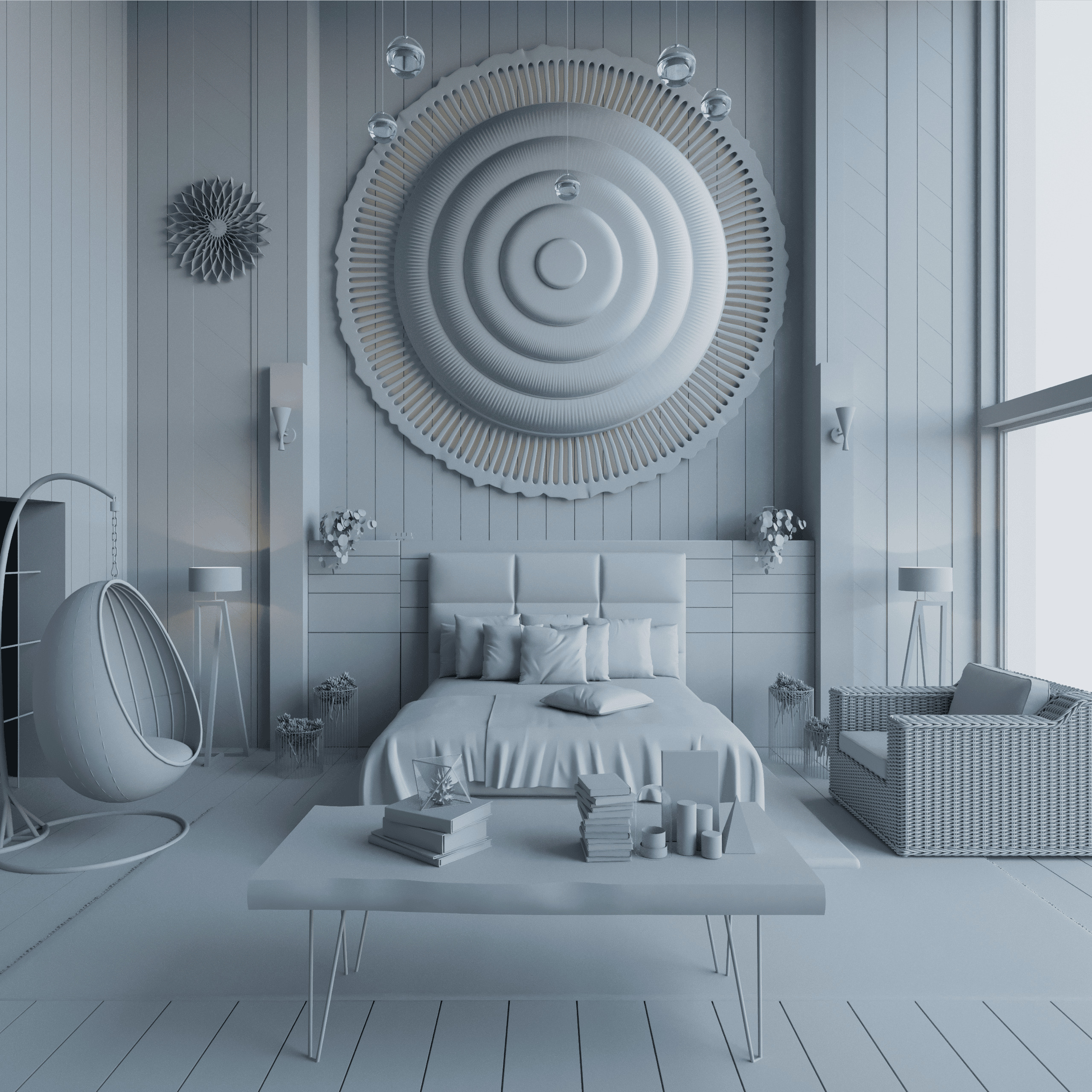 Interior Scene  3D model_1