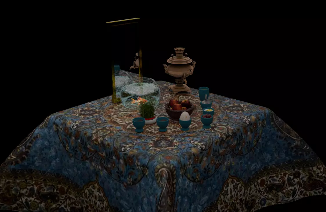 HaftSin Table Persian New Year 3D model