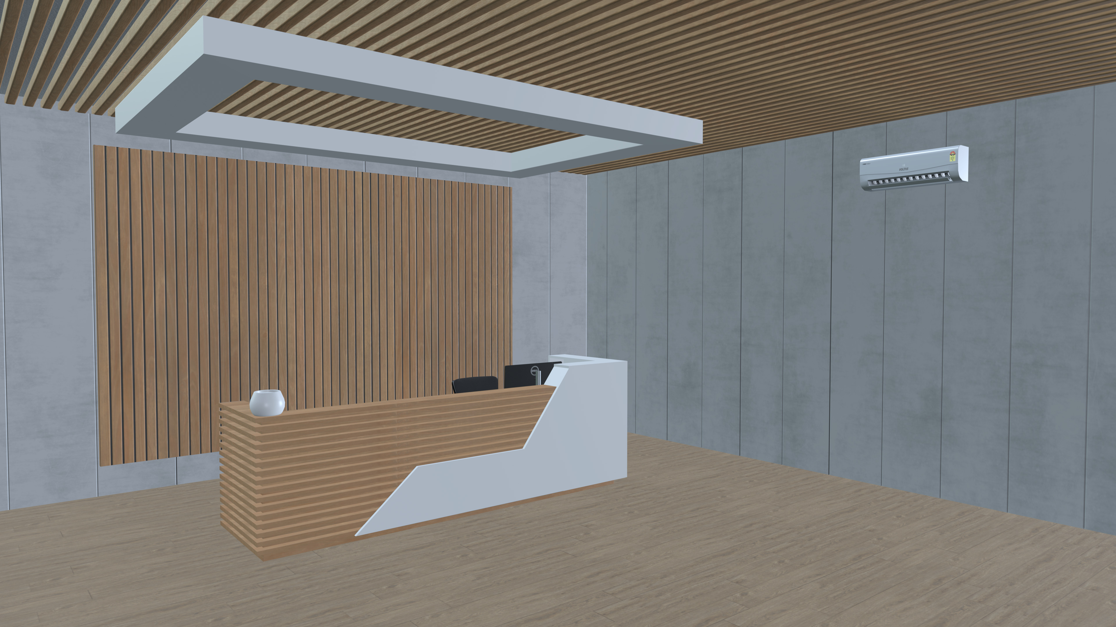 Reception area 3D model_4