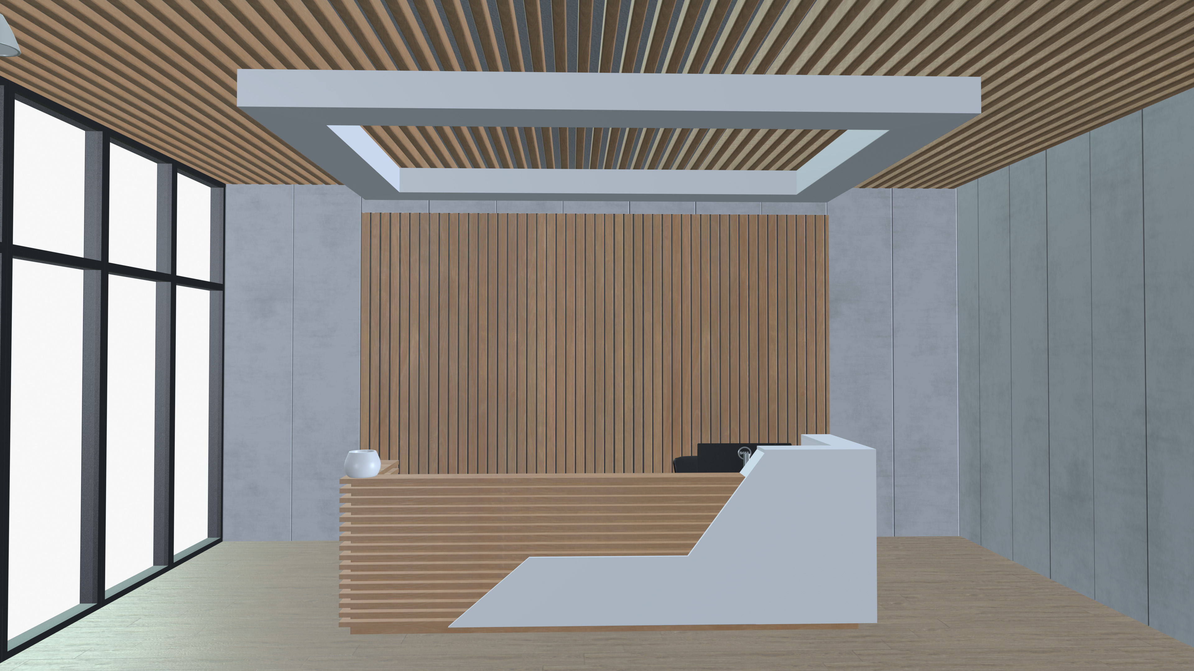 Reception area 3D model_5