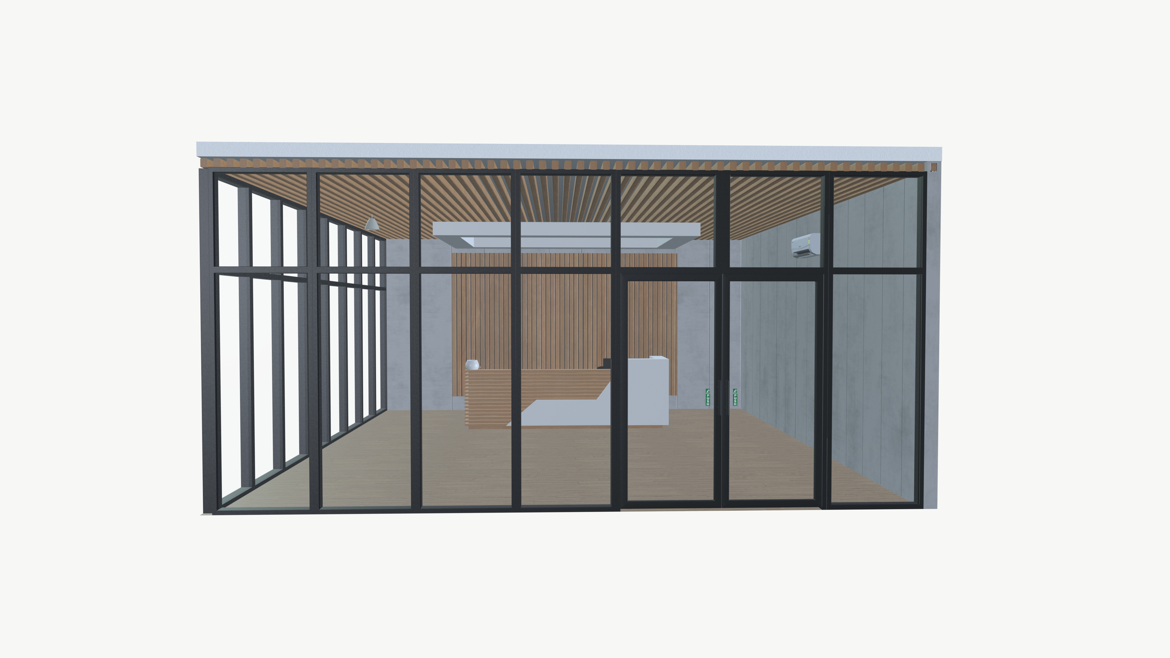 Reception area 3D model_2