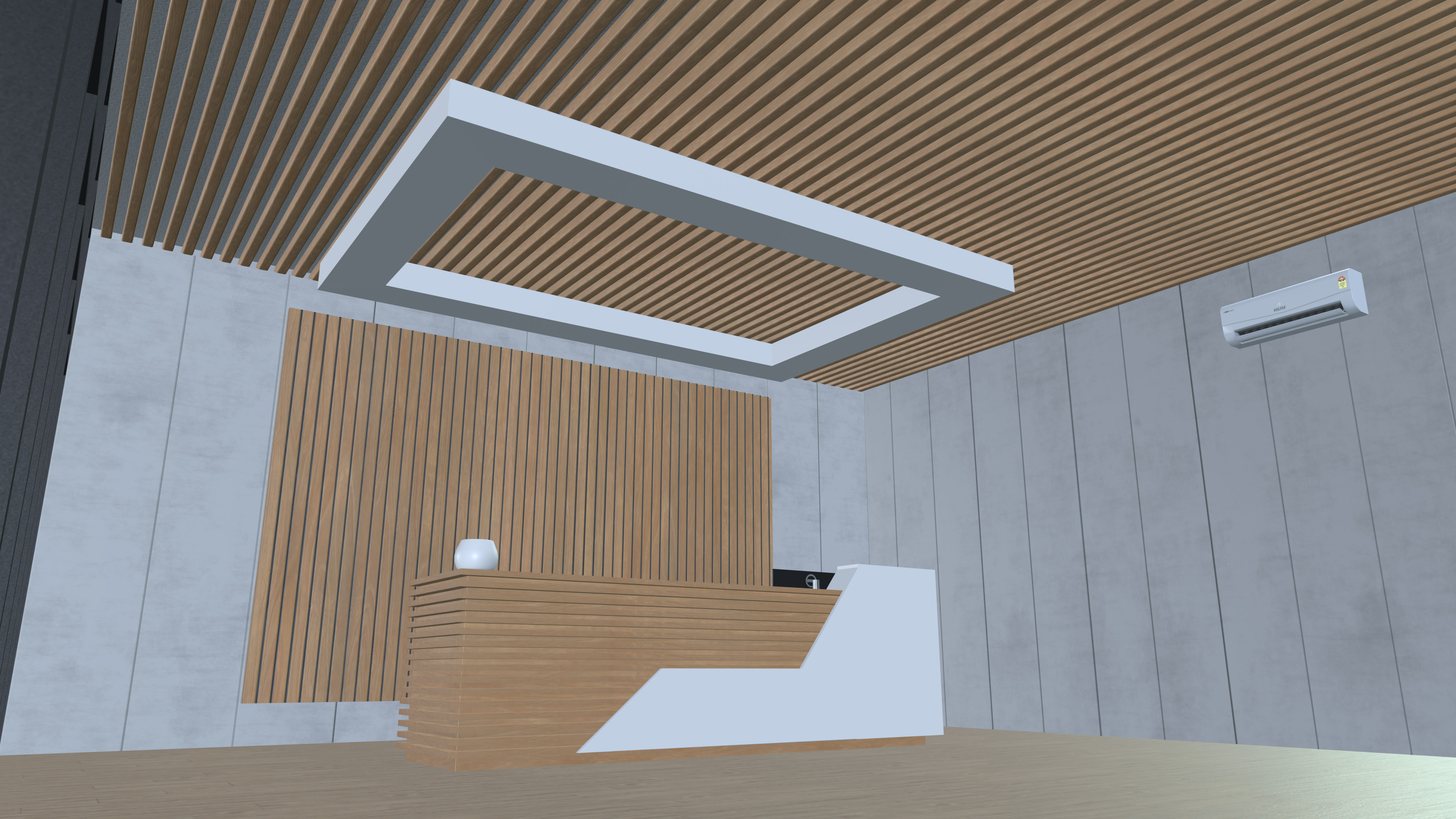 Reception area 3D model_3