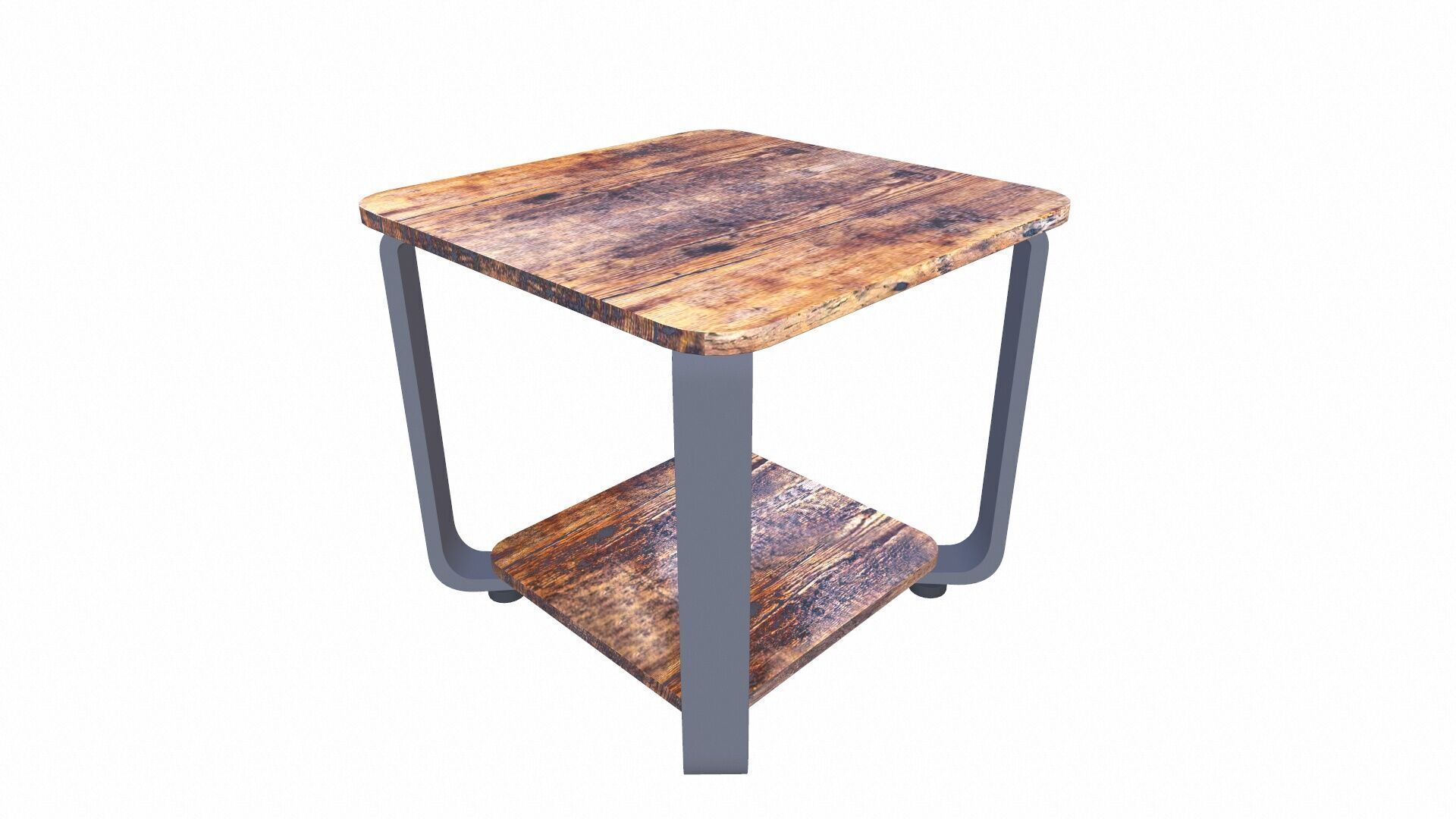 Square Side Table 3D model_7