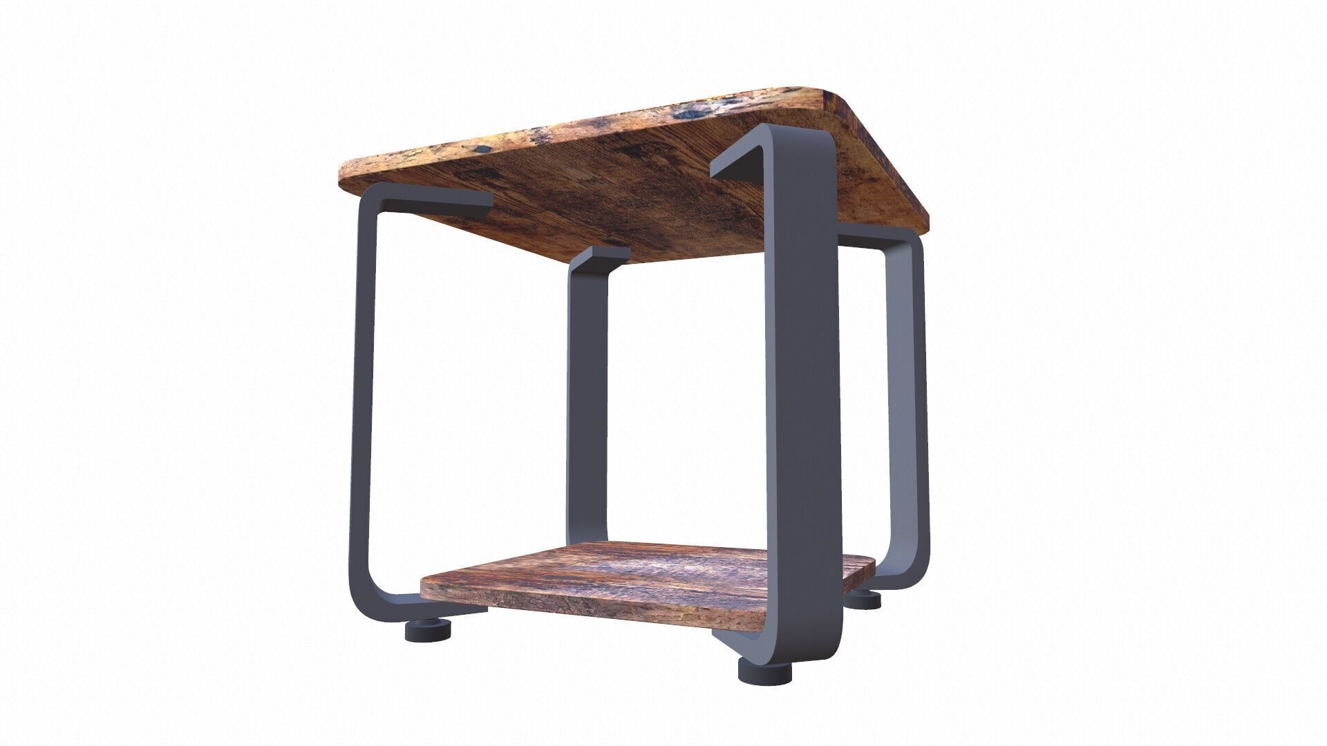 Square Side Table 3D model_4