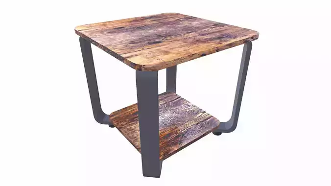 Square Side Table 3D model