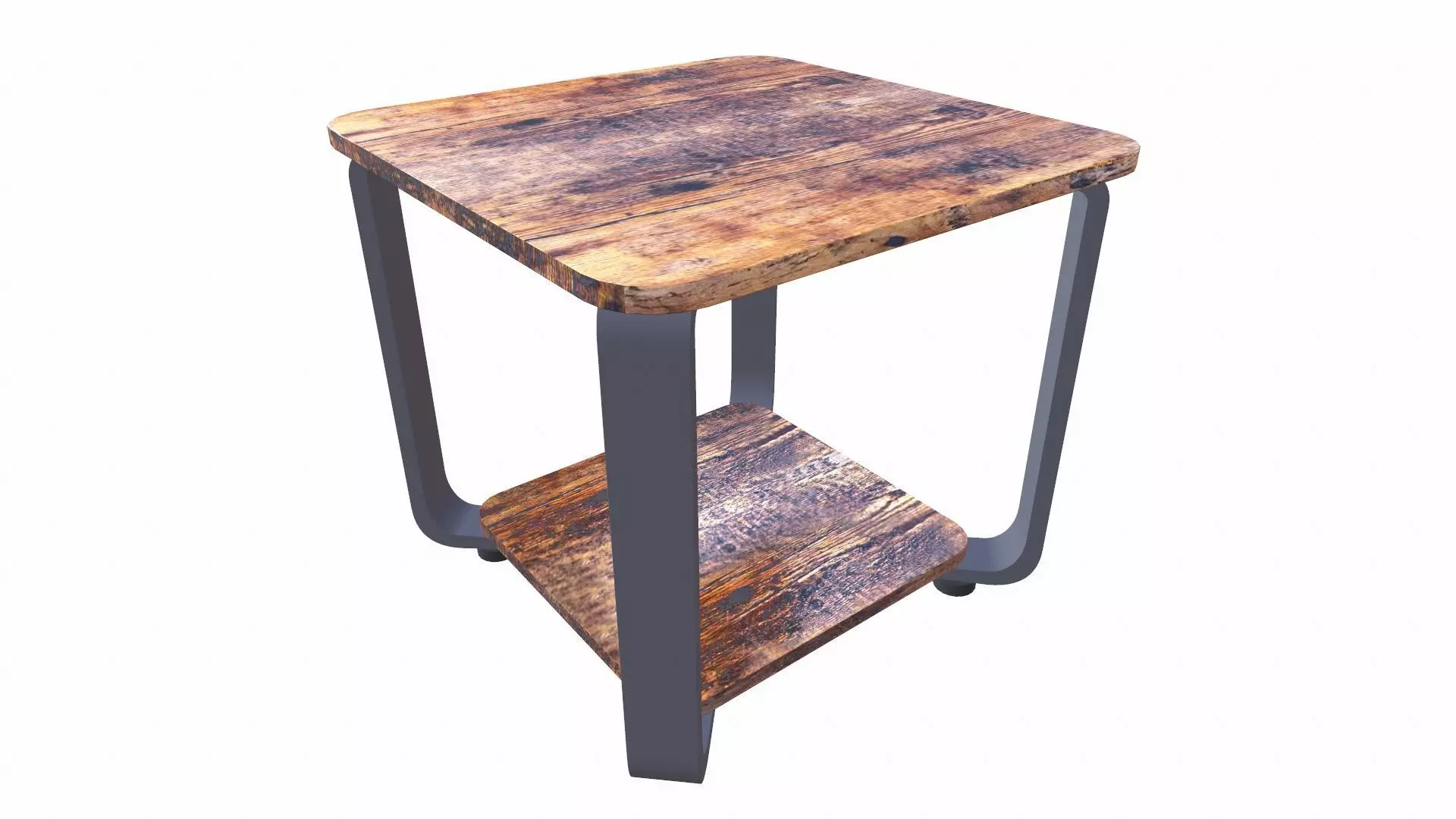 Square Side Table 3D model_0