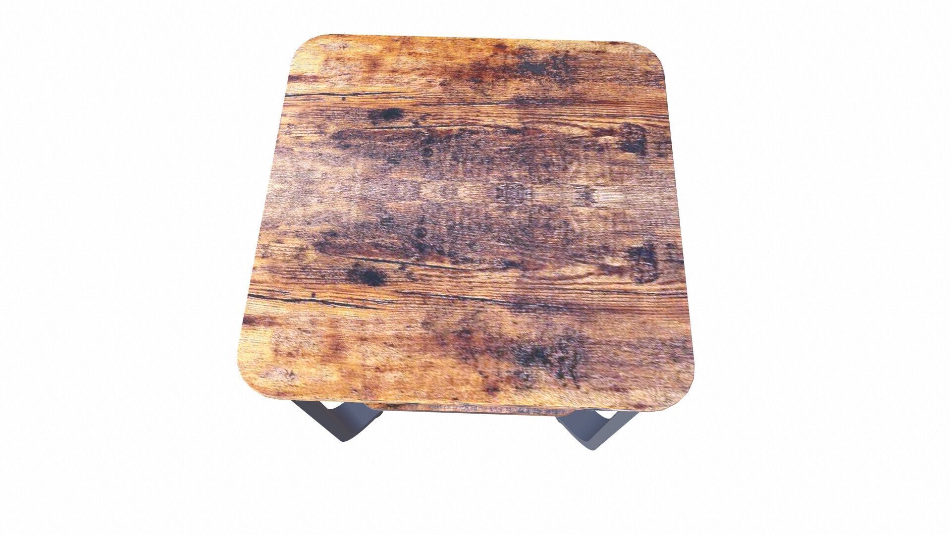 Square Side Table 3D model_5