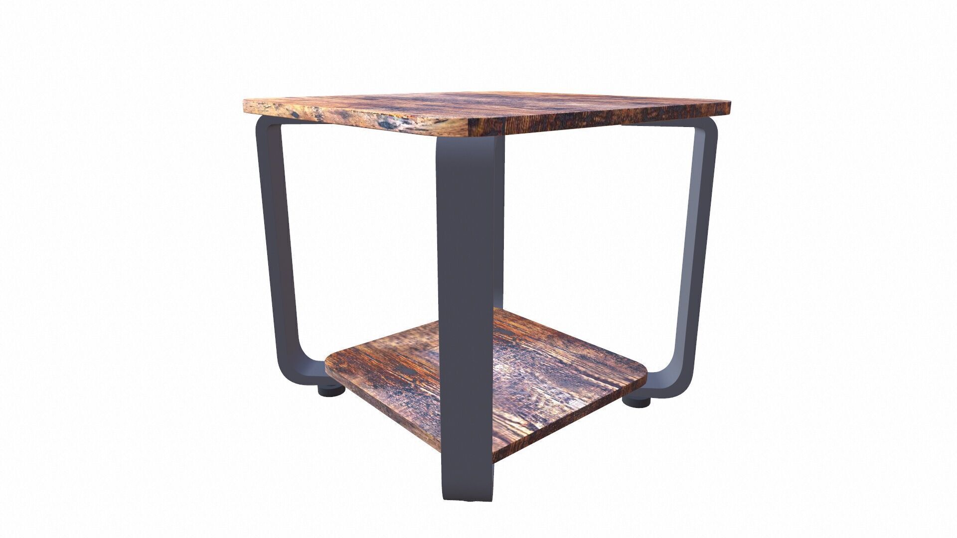 Square Side Table 3D model_3