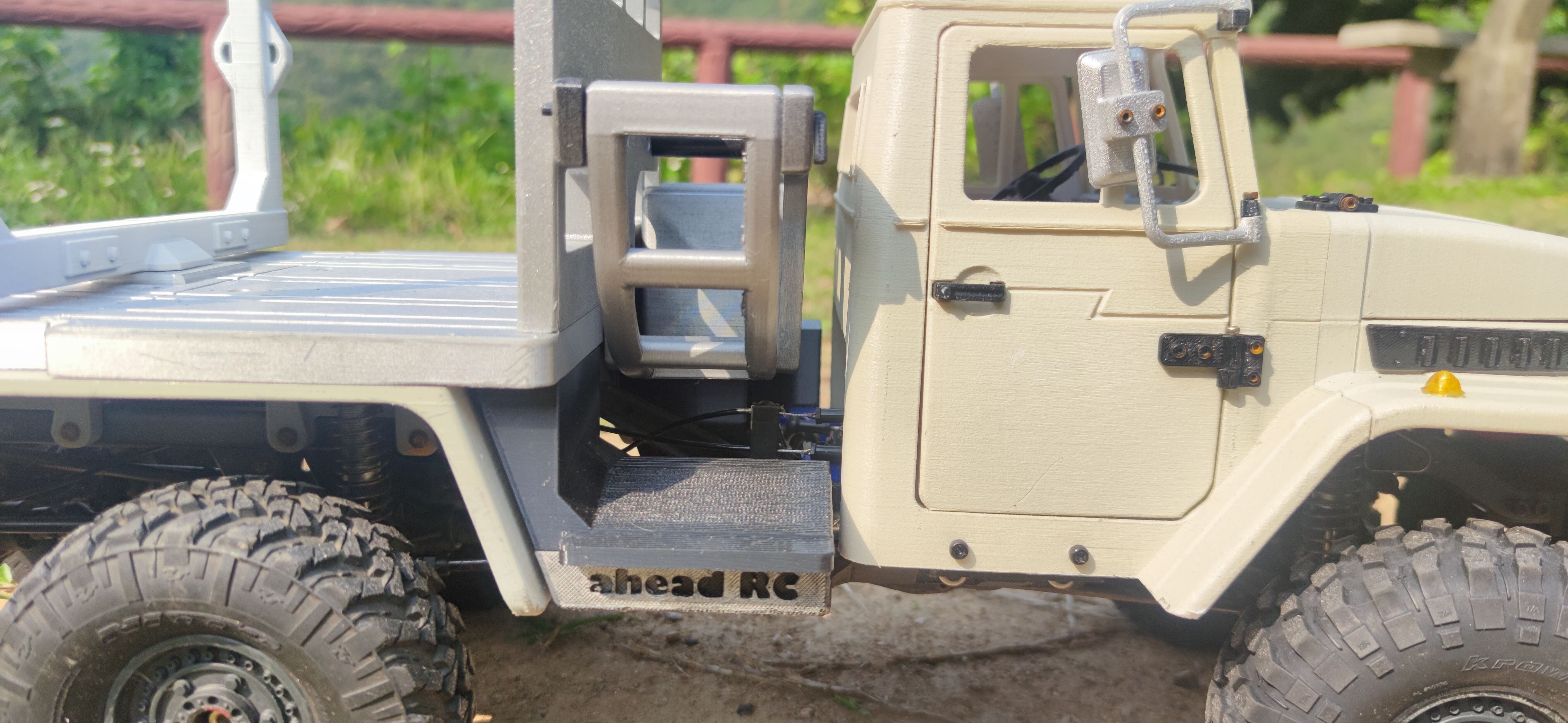 4320 Logging bed and trailer for TRX6 - 1-10 RC body attachment 3D print model_8