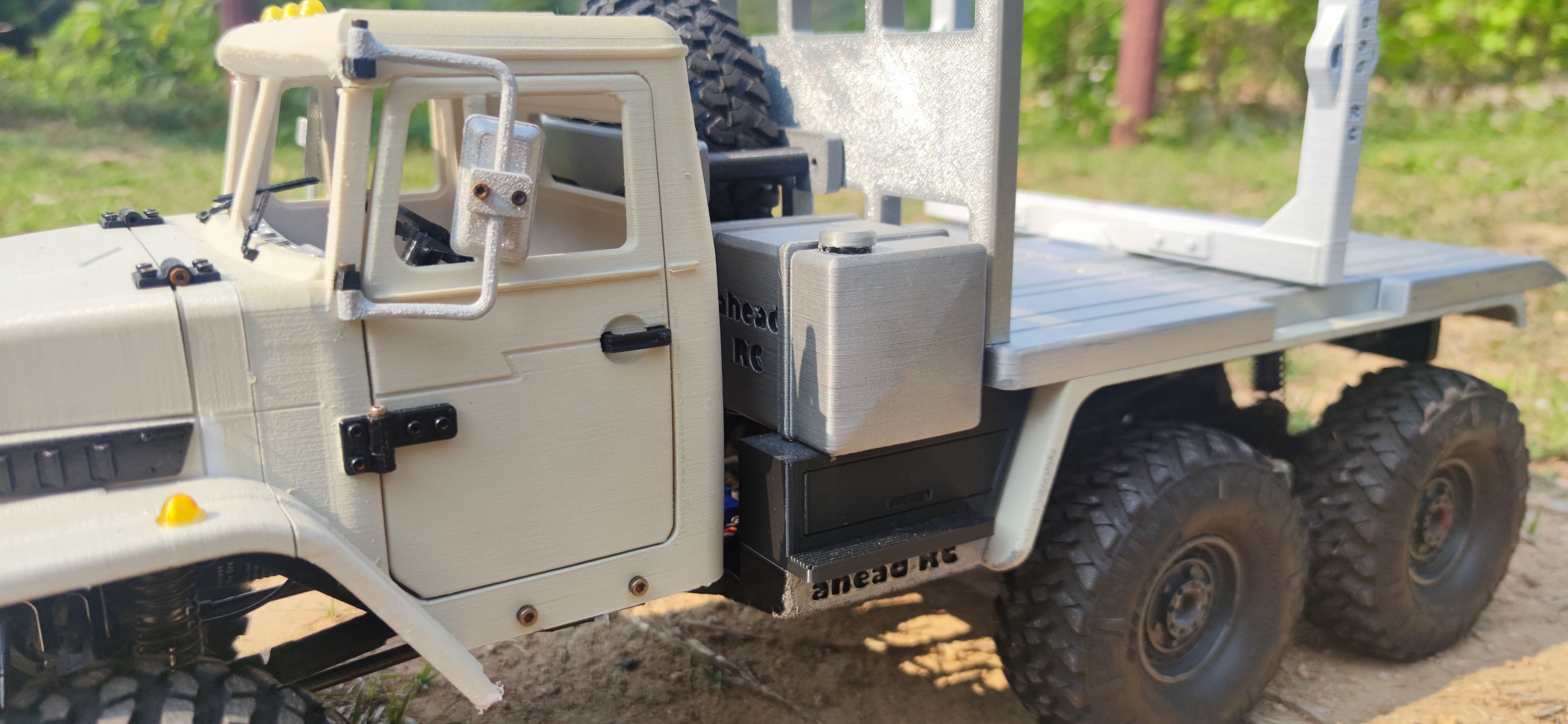 4320 Logging bed and trailer for TRX6 - 1-10 RC body attachment 3D print model_9