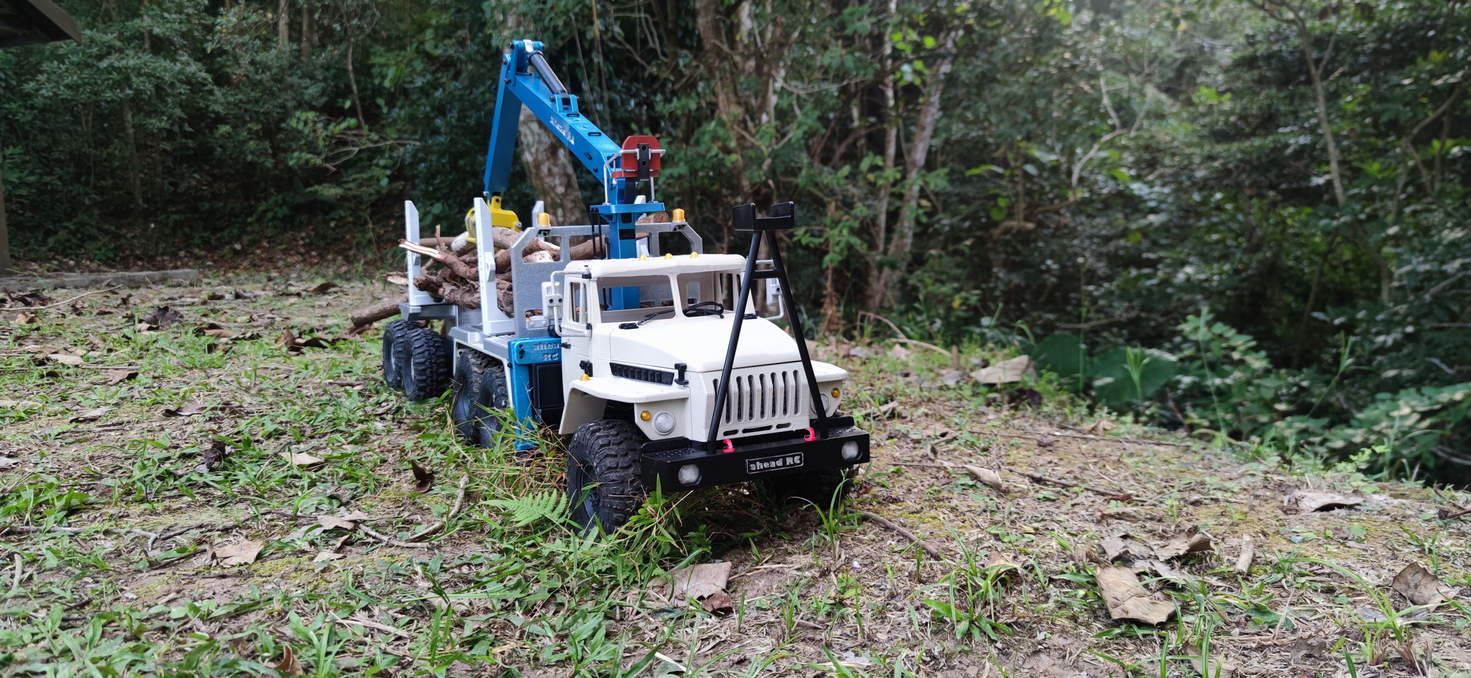 4320 Logging bed and trailer for TRX6 - 1-10 RC body attachment 3D print model_28