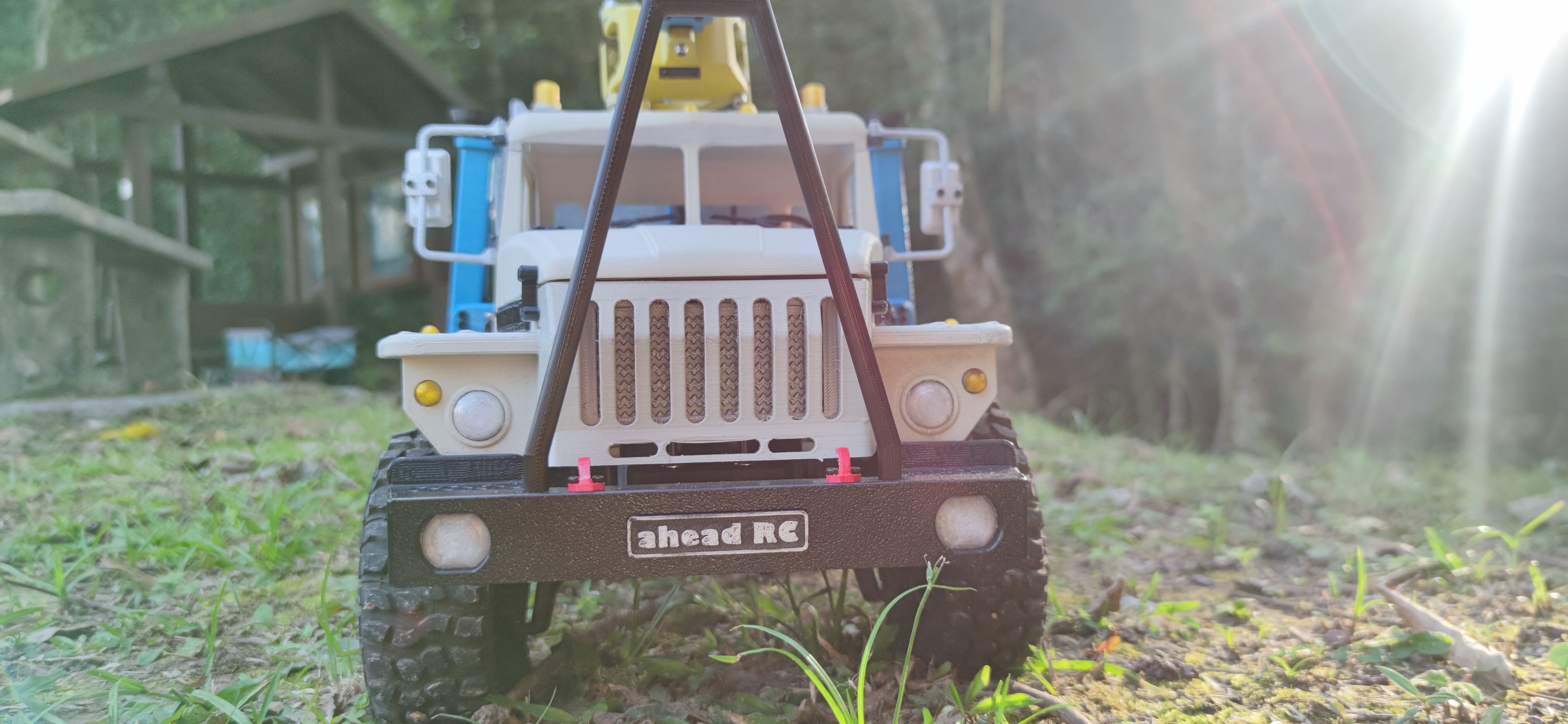 4320 Logging bed and trailer for TRX6 - 1-10 RC body attachment 3D print model_21