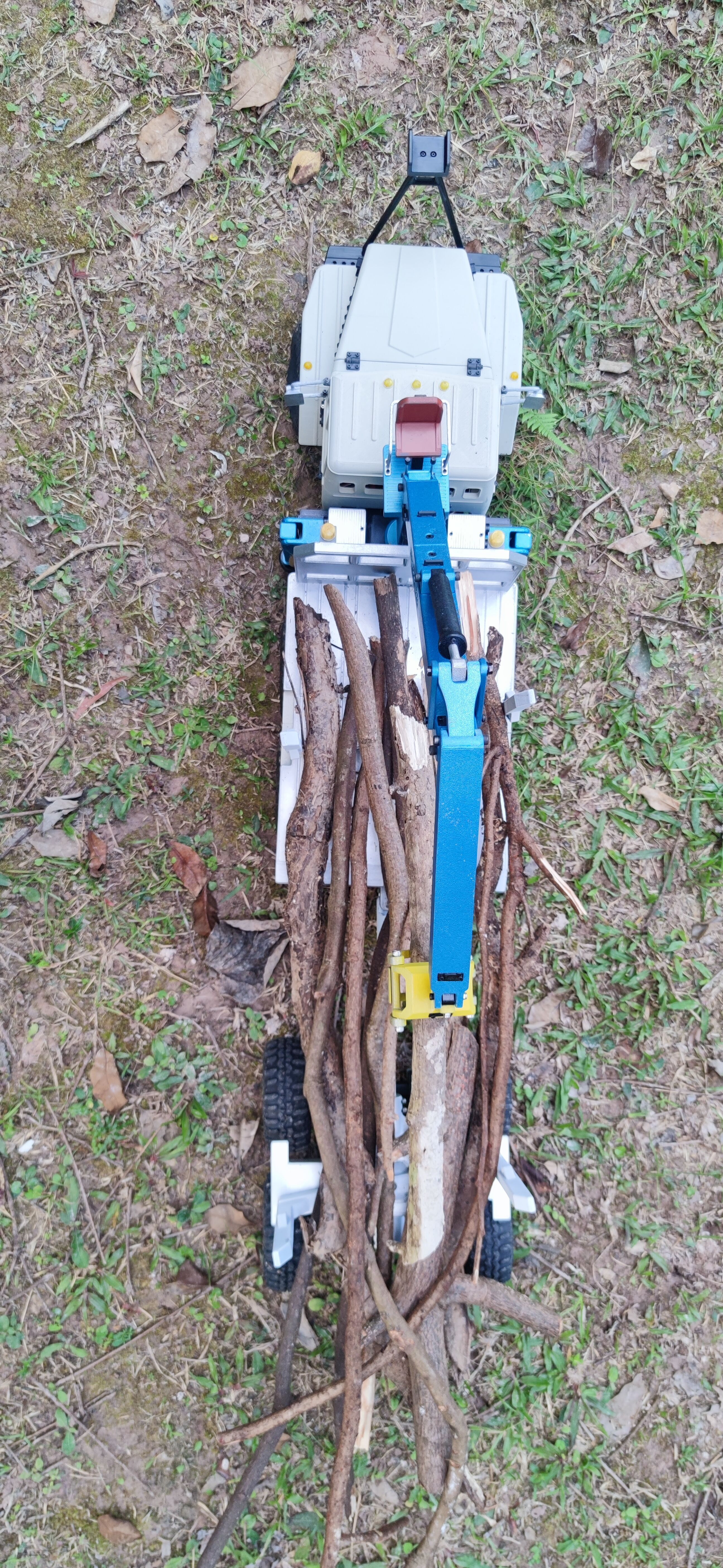 4320 Logging bed and trailer for TRX6 - 1-10 RC body attachment 3D print model_33