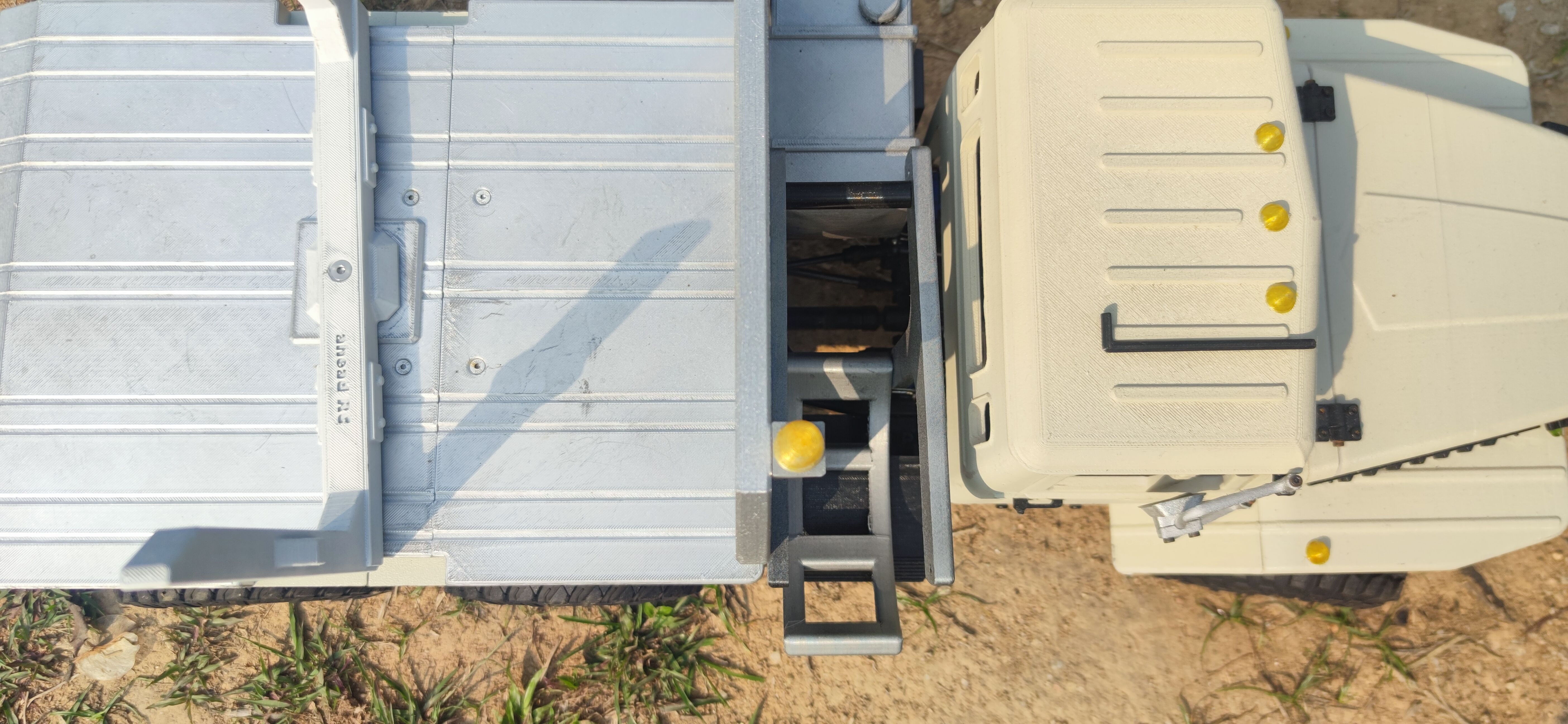 4320 Logging bed and trailer for TRX6 - 1-10 RC body attachment 3D print model_14