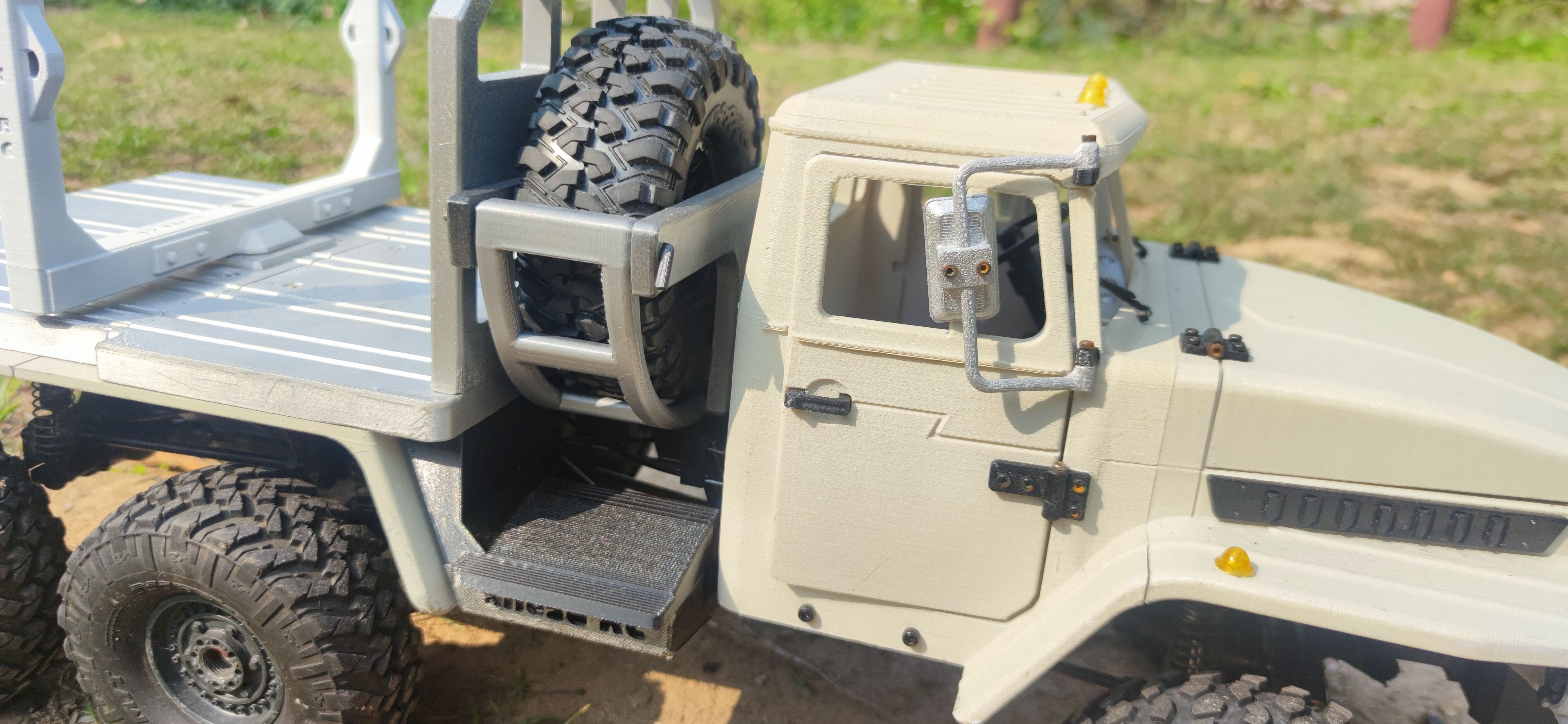 4320 Logging bed and trailer for TRX6 - 1-10 RC body attachment 3D print model_11