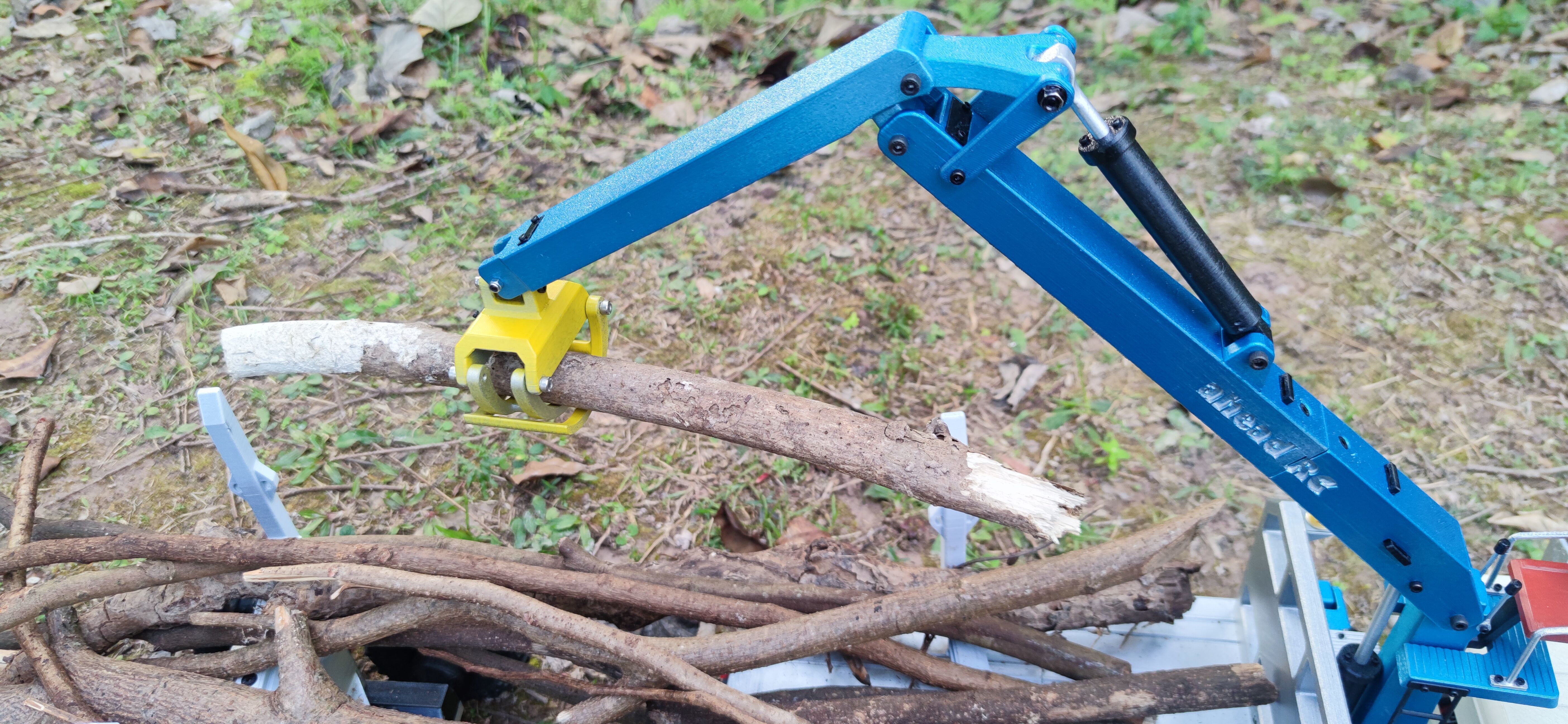 4320 Logging bed and trailer for TRX6 - 1-10 RC body attachment 3D print model_31