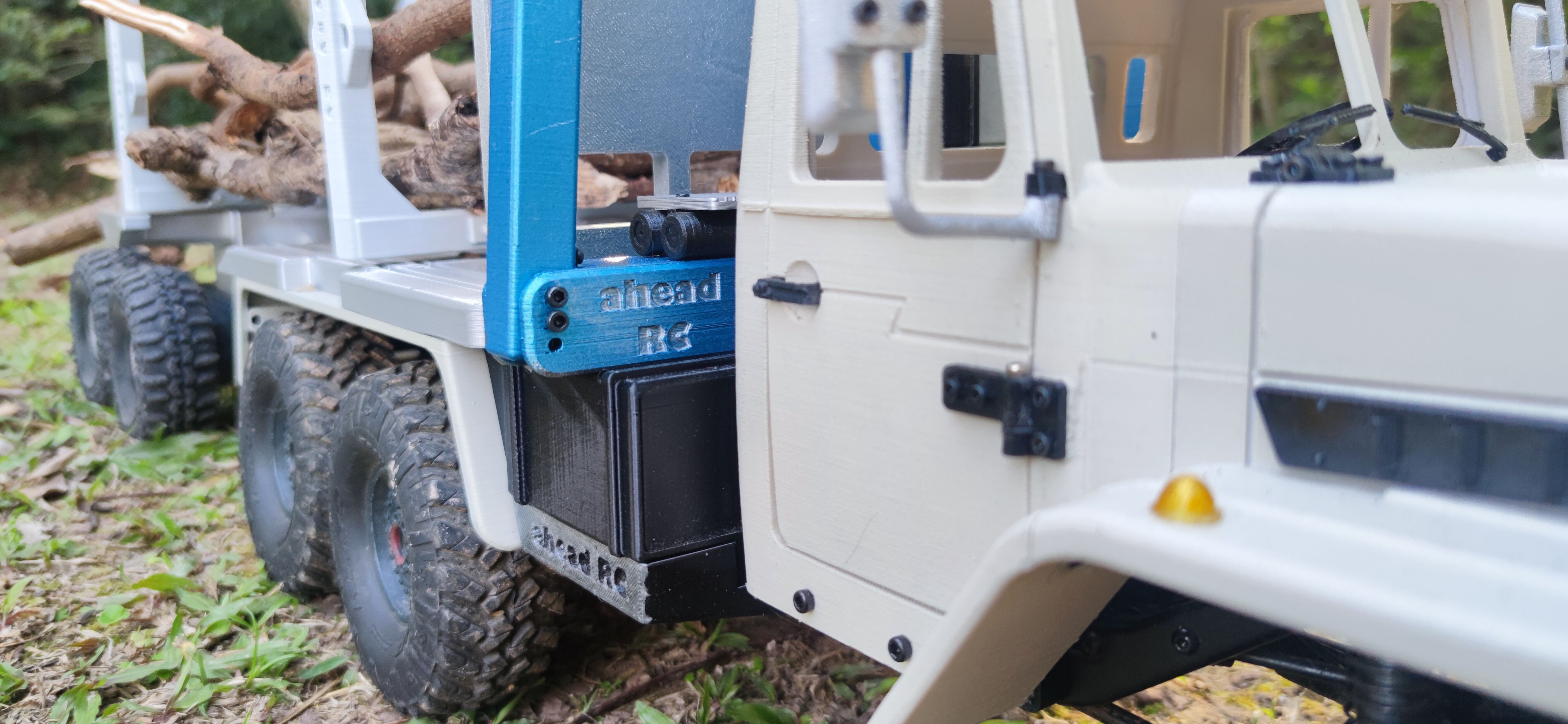 4320 Logging bed and trailer for TRX6 - 1-10 RC body attachment 3D print model_17