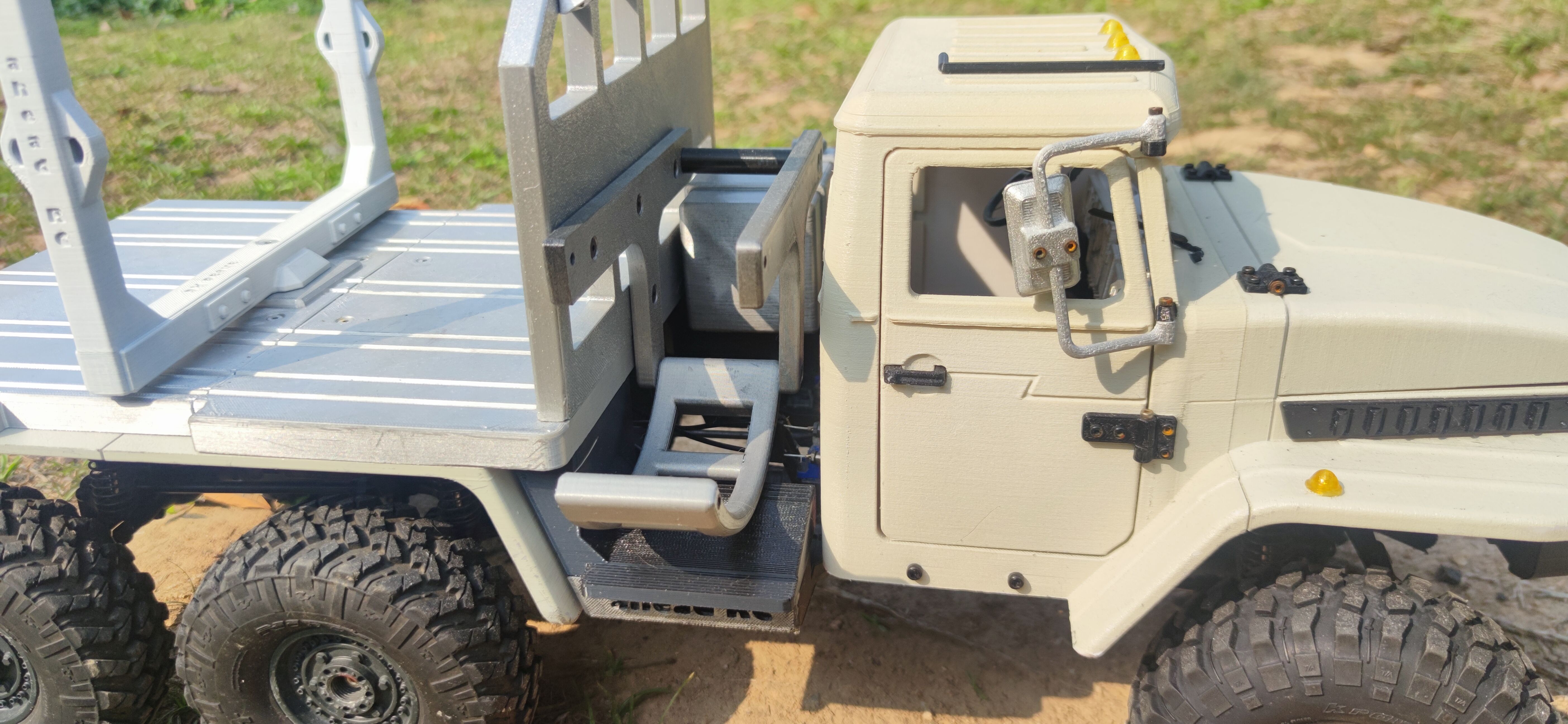 4320 Logging bed and trailer for TRX6 - 1-10 RC body attachment 3D print model_13