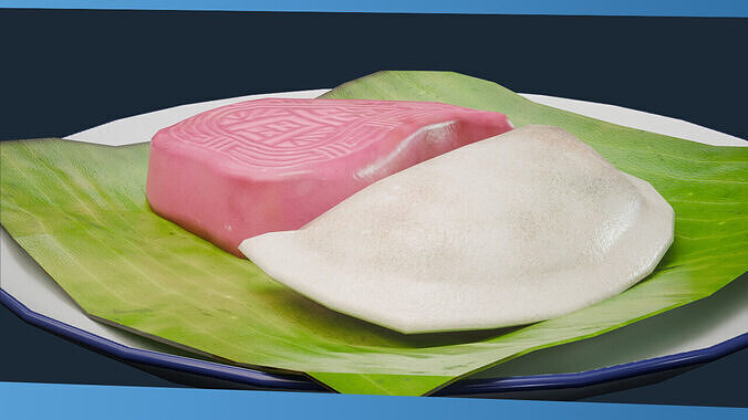 Singapore Food Pack Low-poly 3D model 6