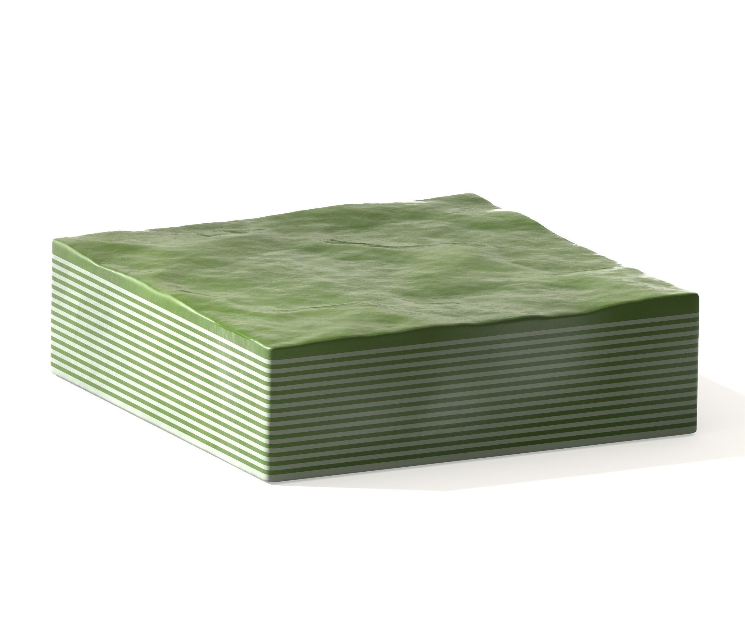 Rice flour layer cake 3D model_2