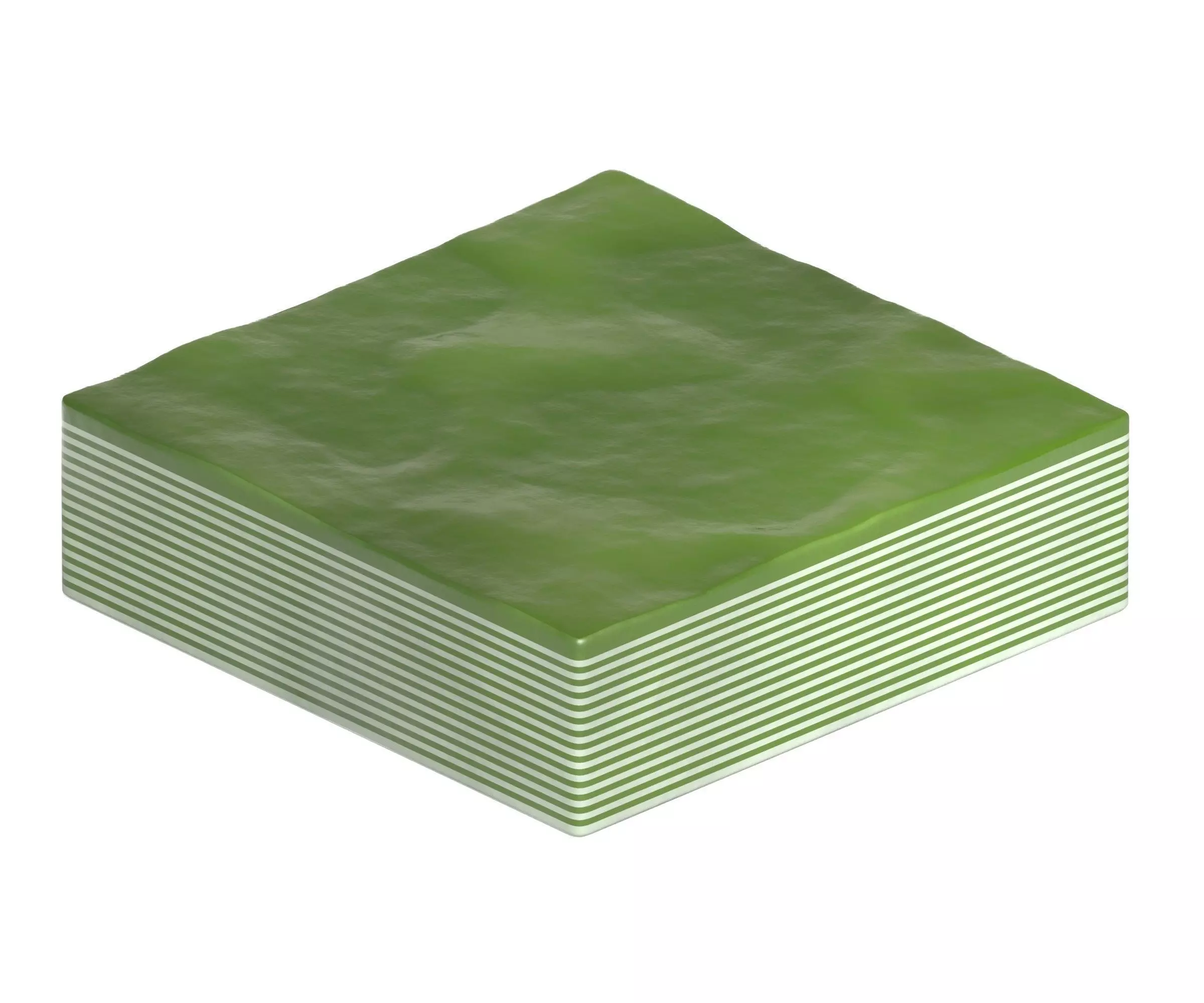 Rice flour layer cake 3D model_0