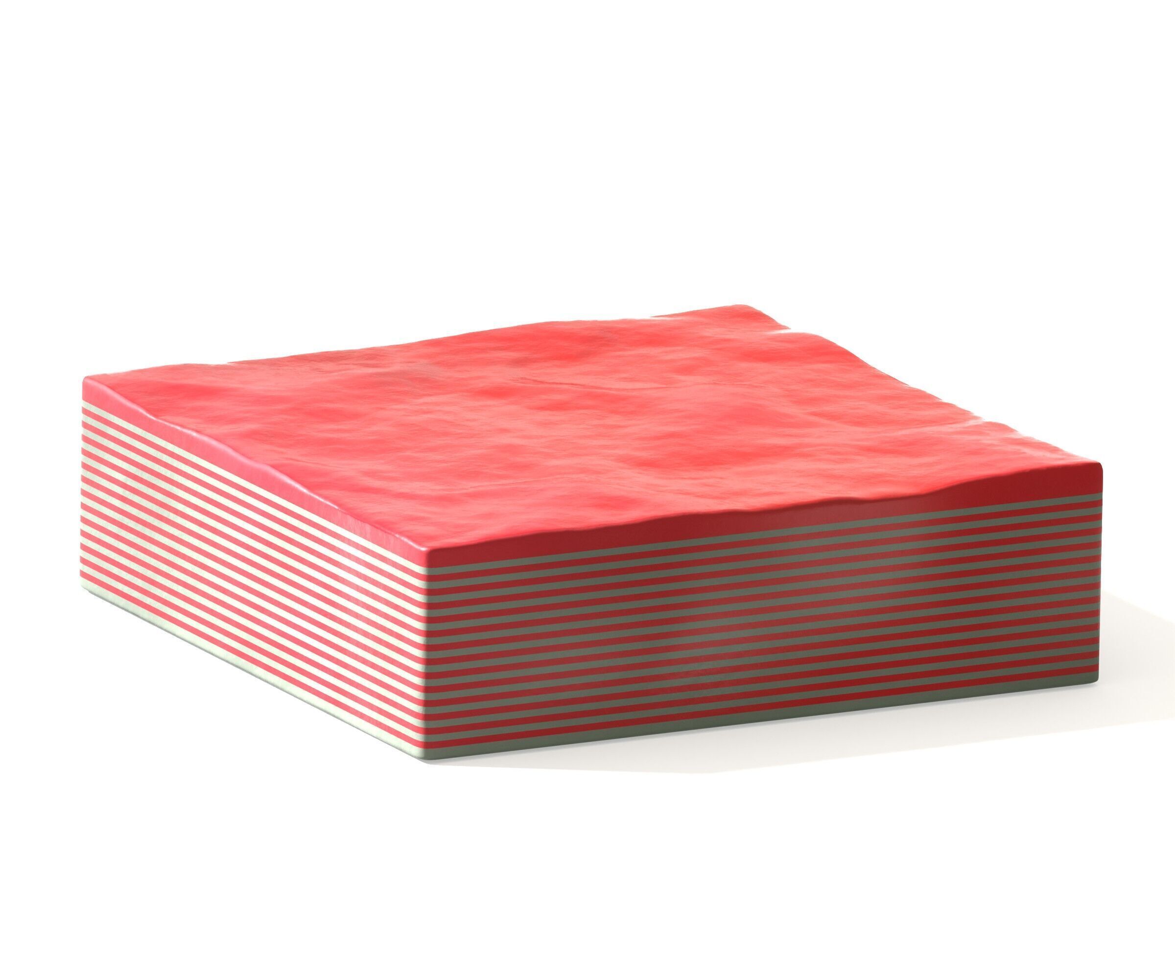 Rice flour layer cake 3D model_6