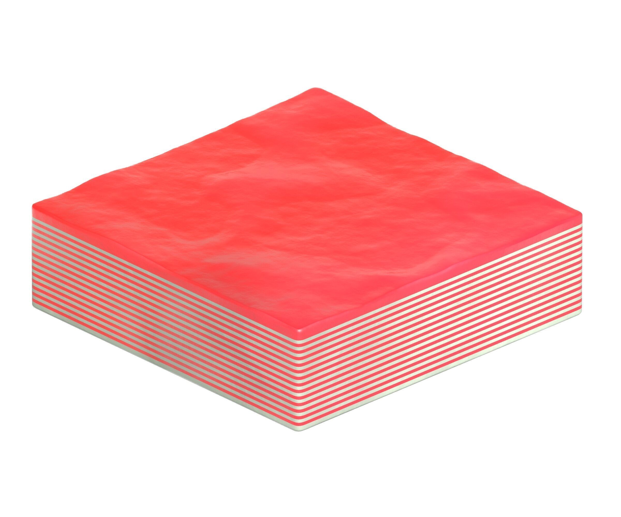 Rice flour layer cake 3D model_4