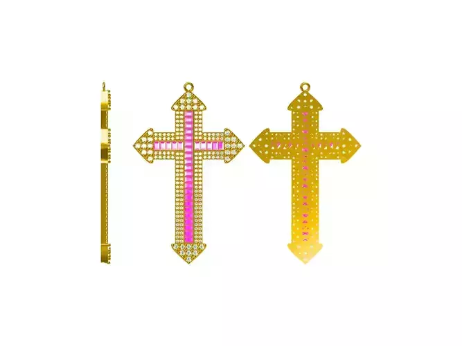 Cross fusion pendant 